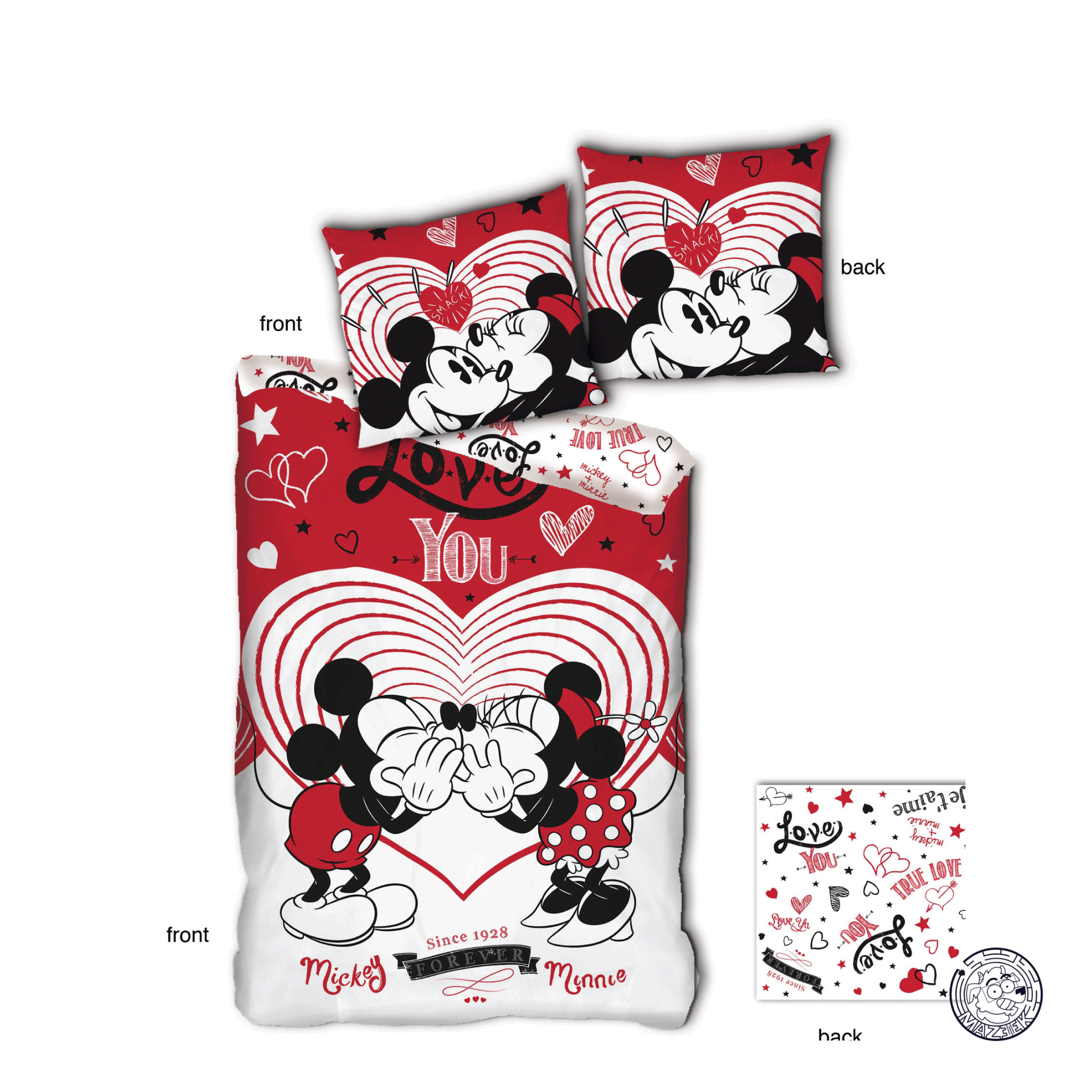 Copripiumino - DISNEY - Duvet Cover 140x200cm - Love You '100% microfiber'