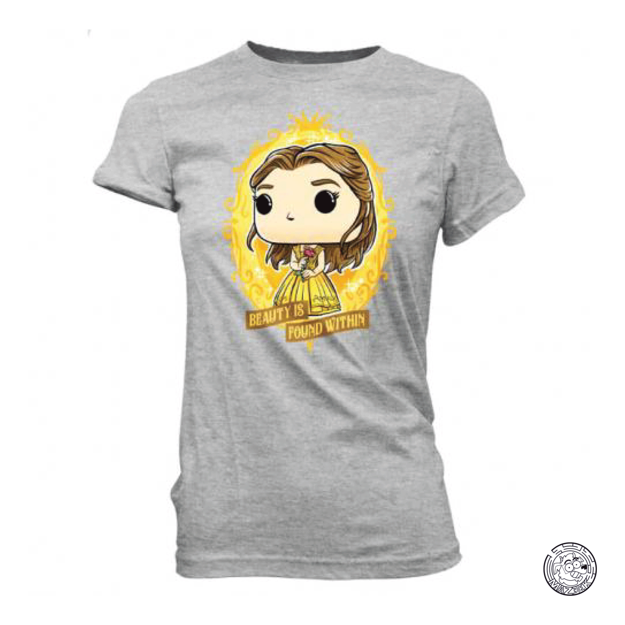 T-Shirts! Disney: Beauty and the Beast Ladies - Belle in Crest L