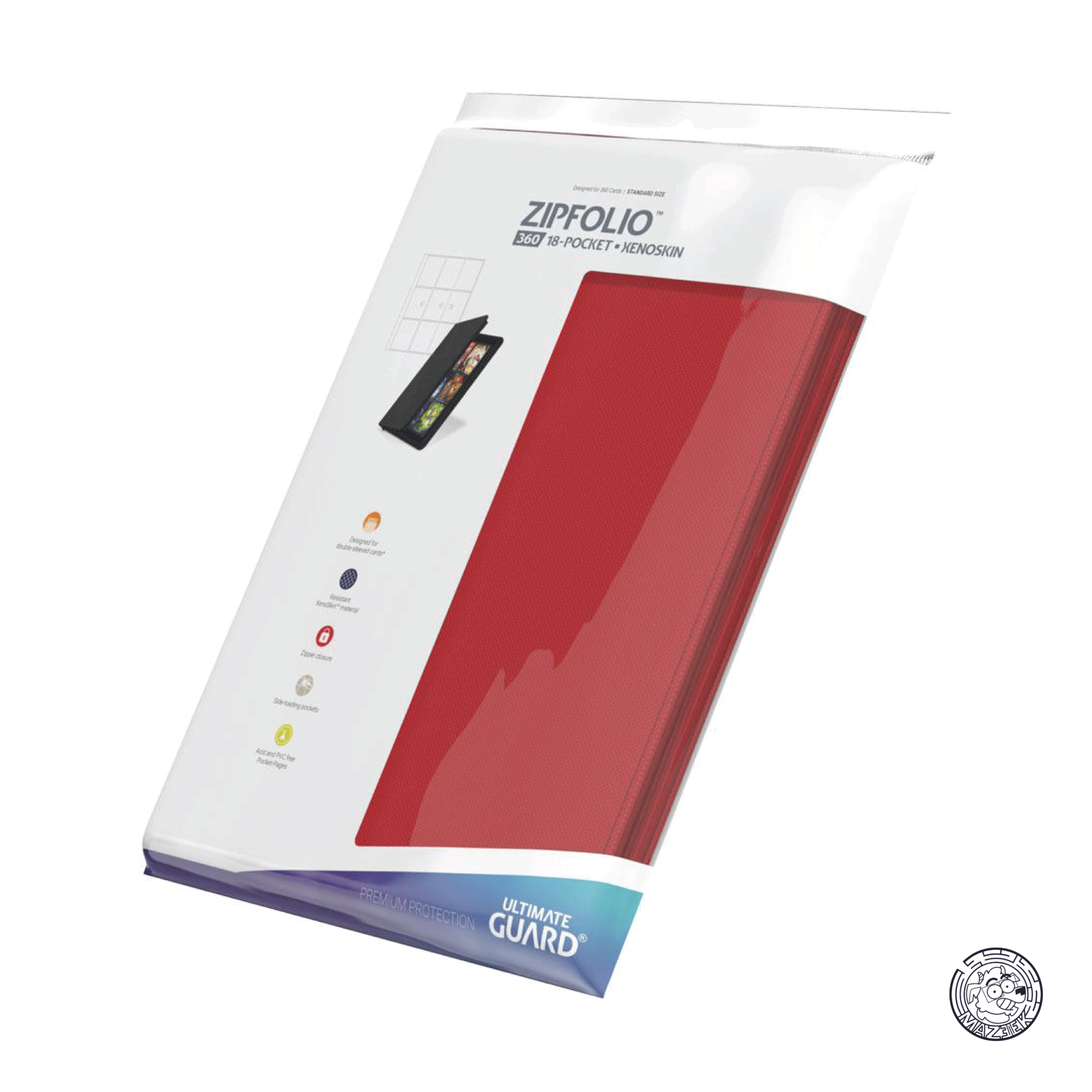 Ultimate Guard - Zipfolio 360 - 18-Pocket XenoSkin (Red)