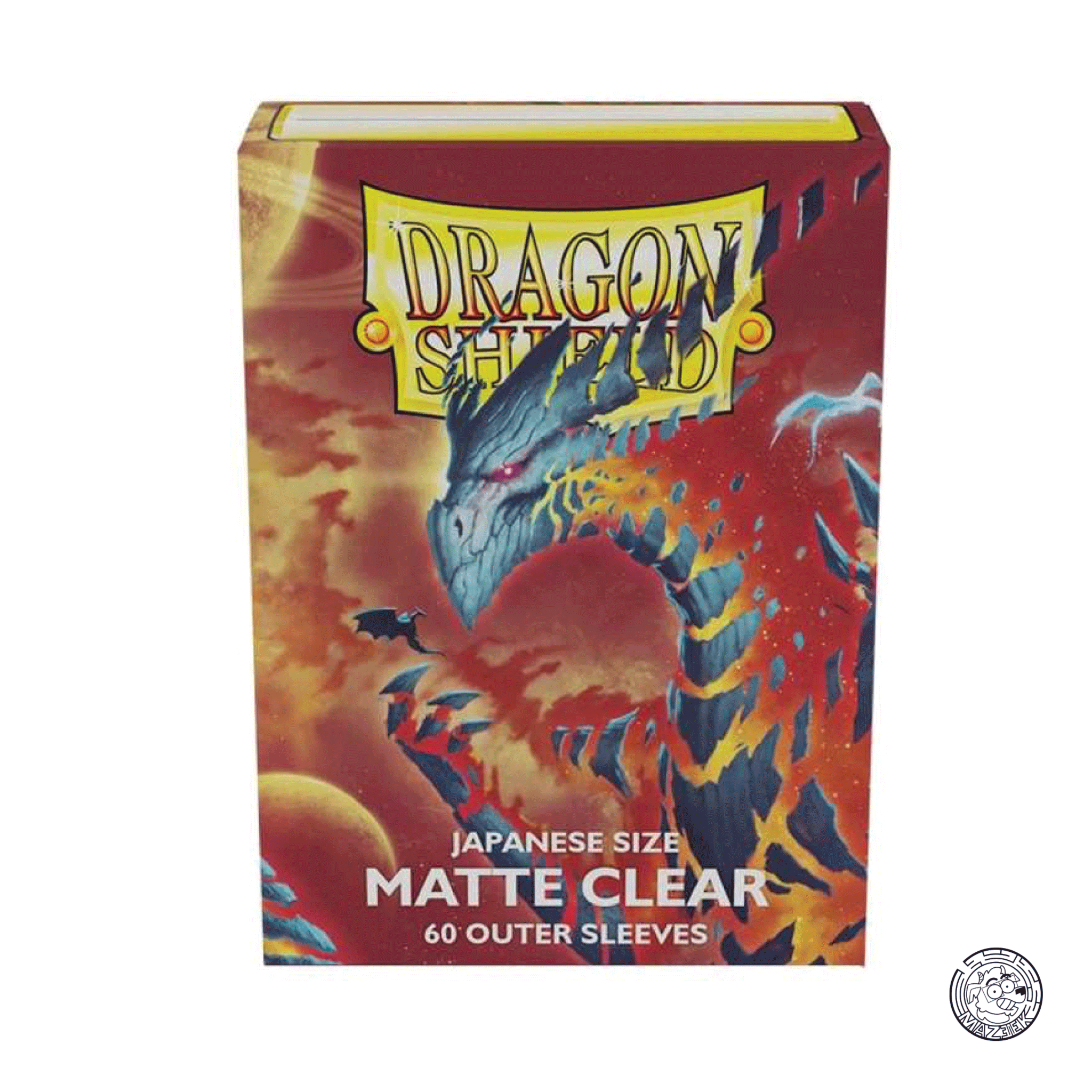 Dragon Shield - 60 Sleeves Matte: Japanese Outer Size (Clear)