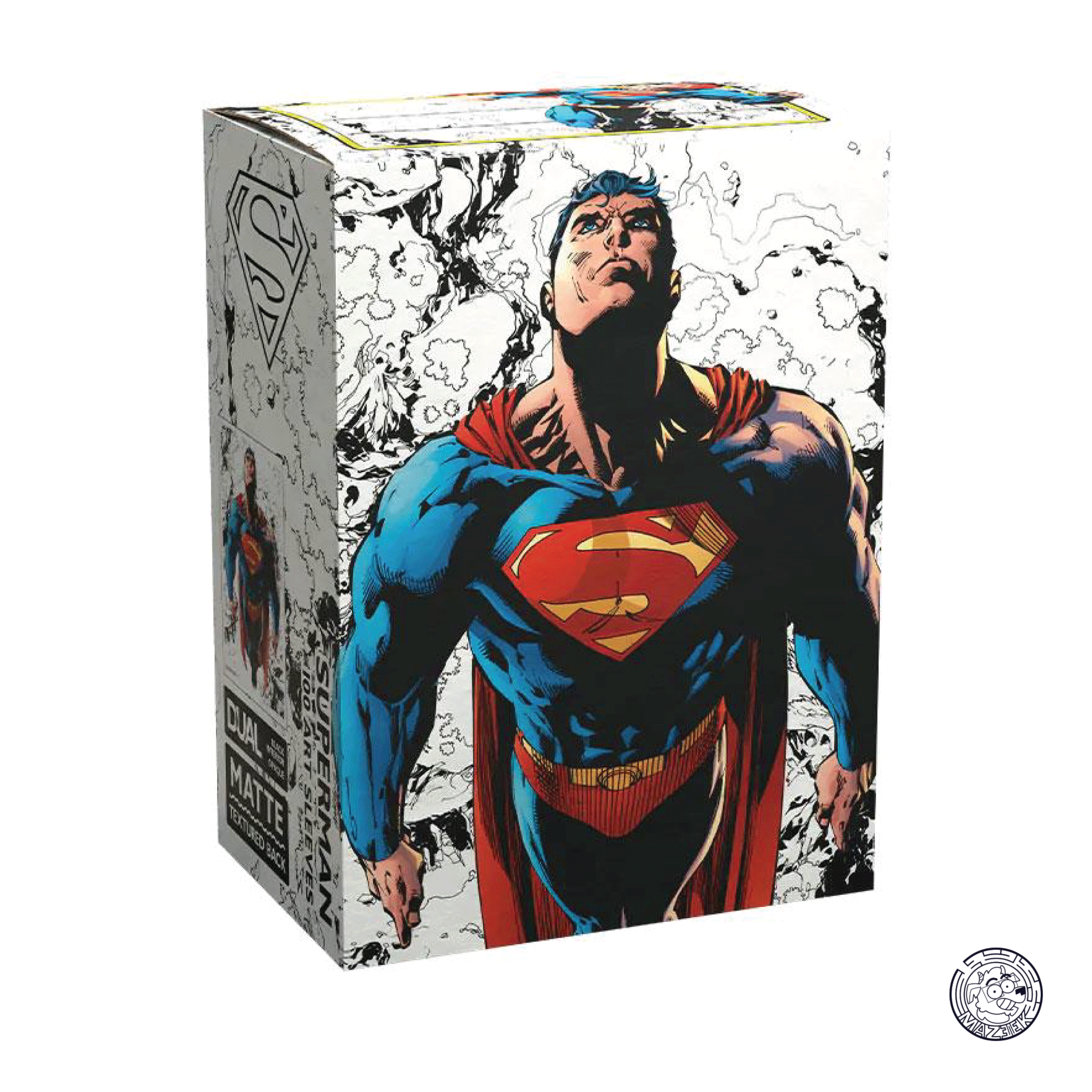 Dragon Shield - 100 Sleeves Matte: Standard Size 66,5x92,5 mm (Superman Core Full Art Color)