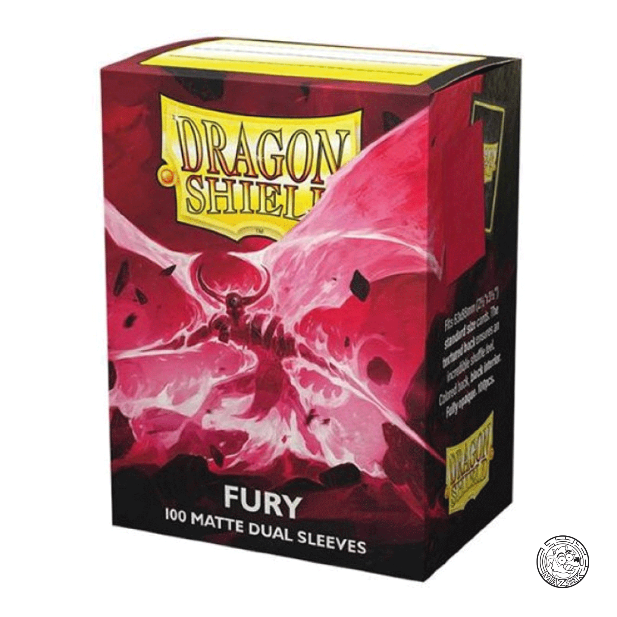 Dragon Shield - 100 Sleeves Matte Dual: Standard Size 66,5x92,5 mm (Fury Alaric)