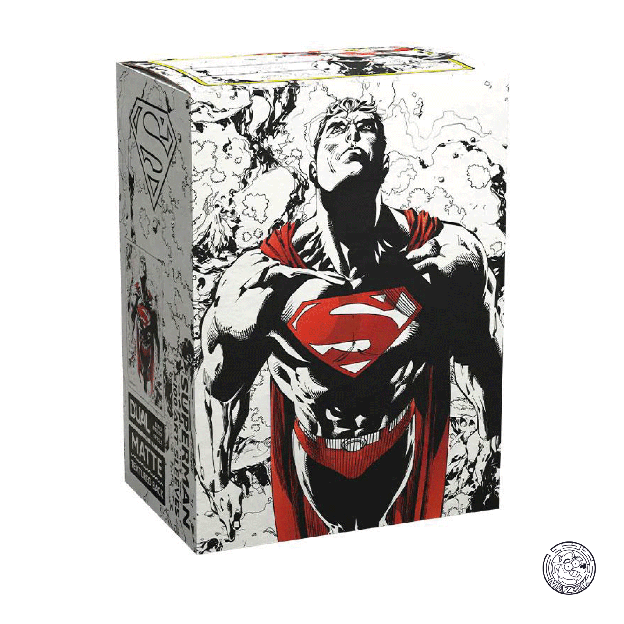 Dragon Shield - 100 Sleeves Matte: Standard Size 66,5x92,5 mm (Superman Core Red/White Variant)