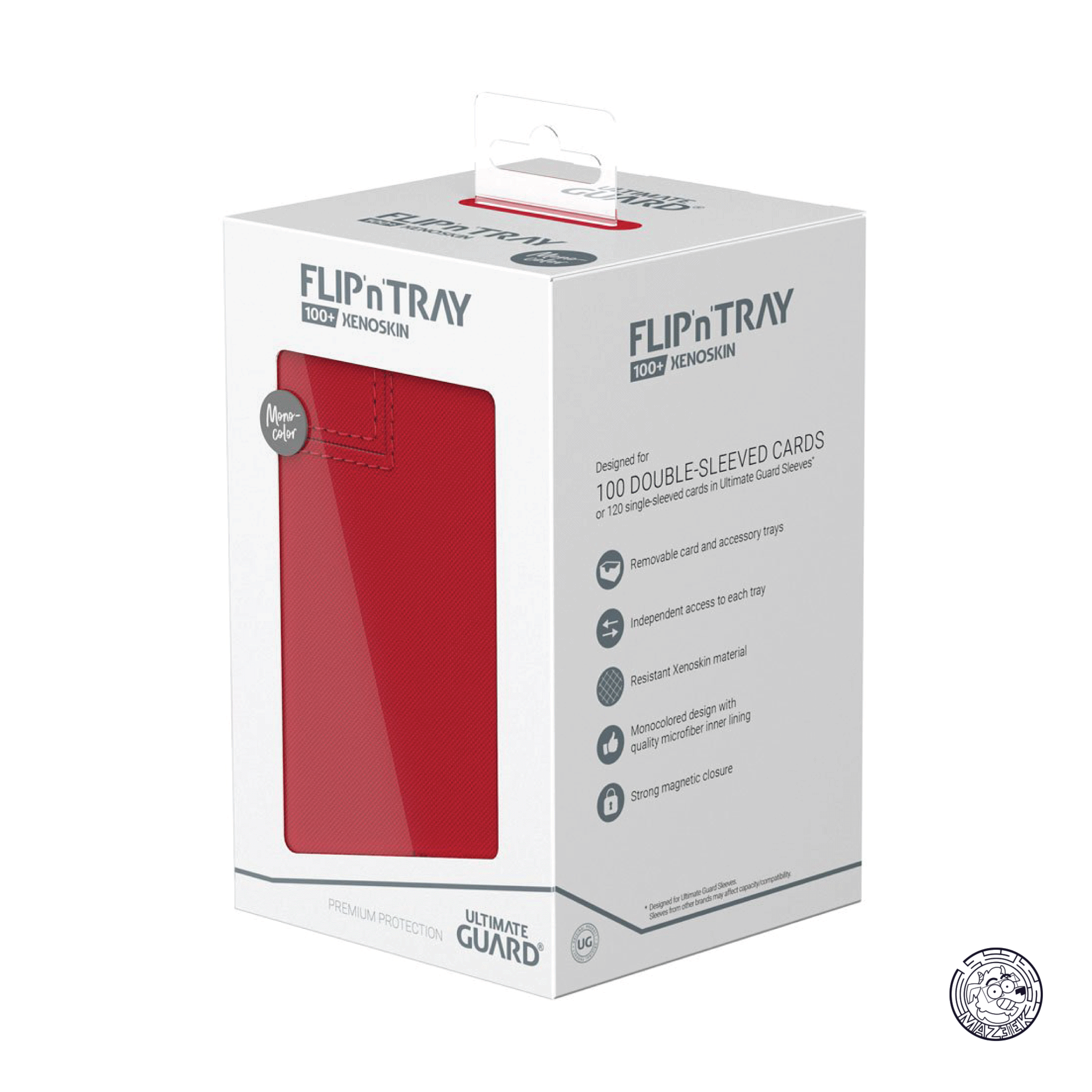 Ultimate Guard - Flip`n`Tray 100+ XenoSkin Monocolor (Red)