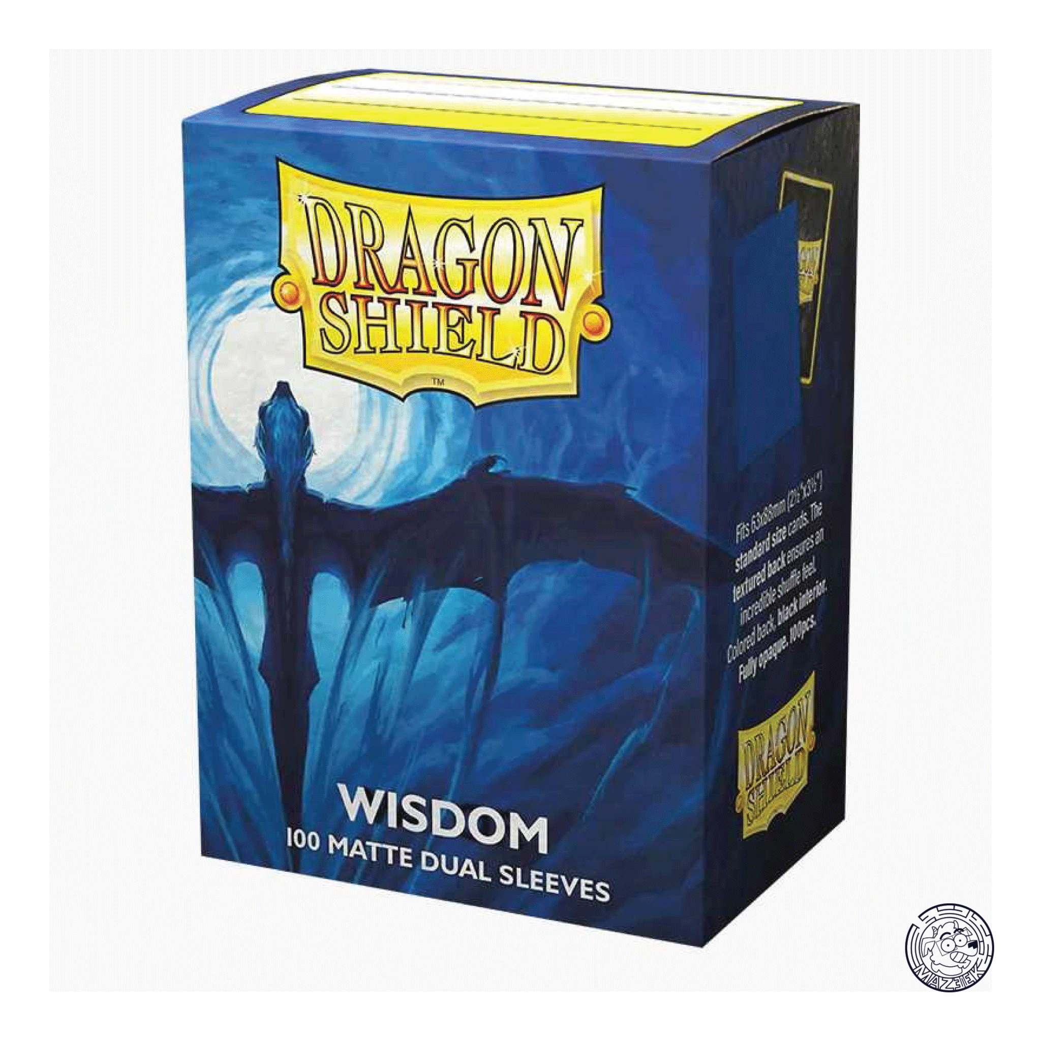 Dragon Shield - 100 Sleeves Matte Dual: Standard Size 66,5x92,5 mm (Wisdom)