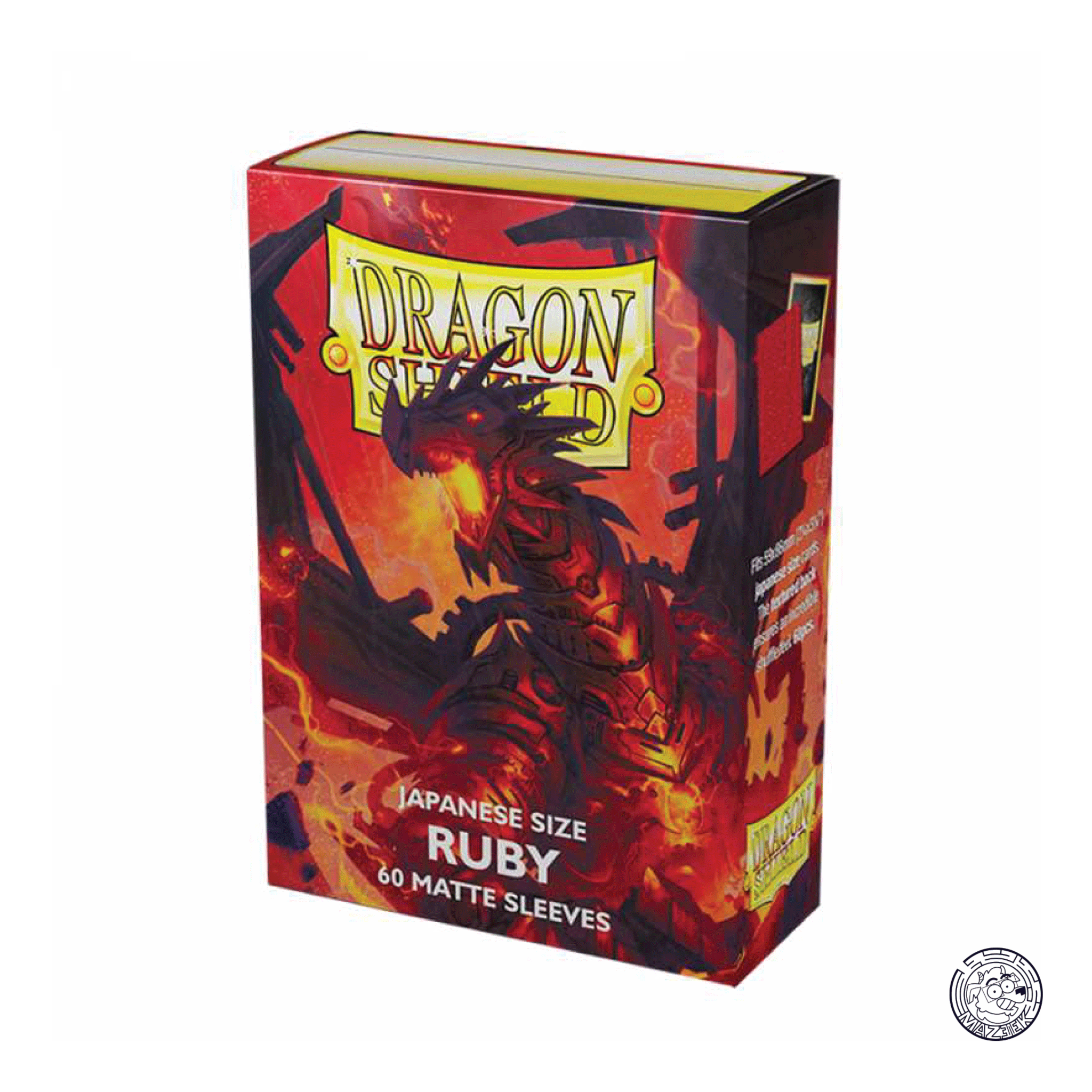 Dragon Shield - 60 Sleeves Matte: Japanese Size 62x89 mm (Ruby)