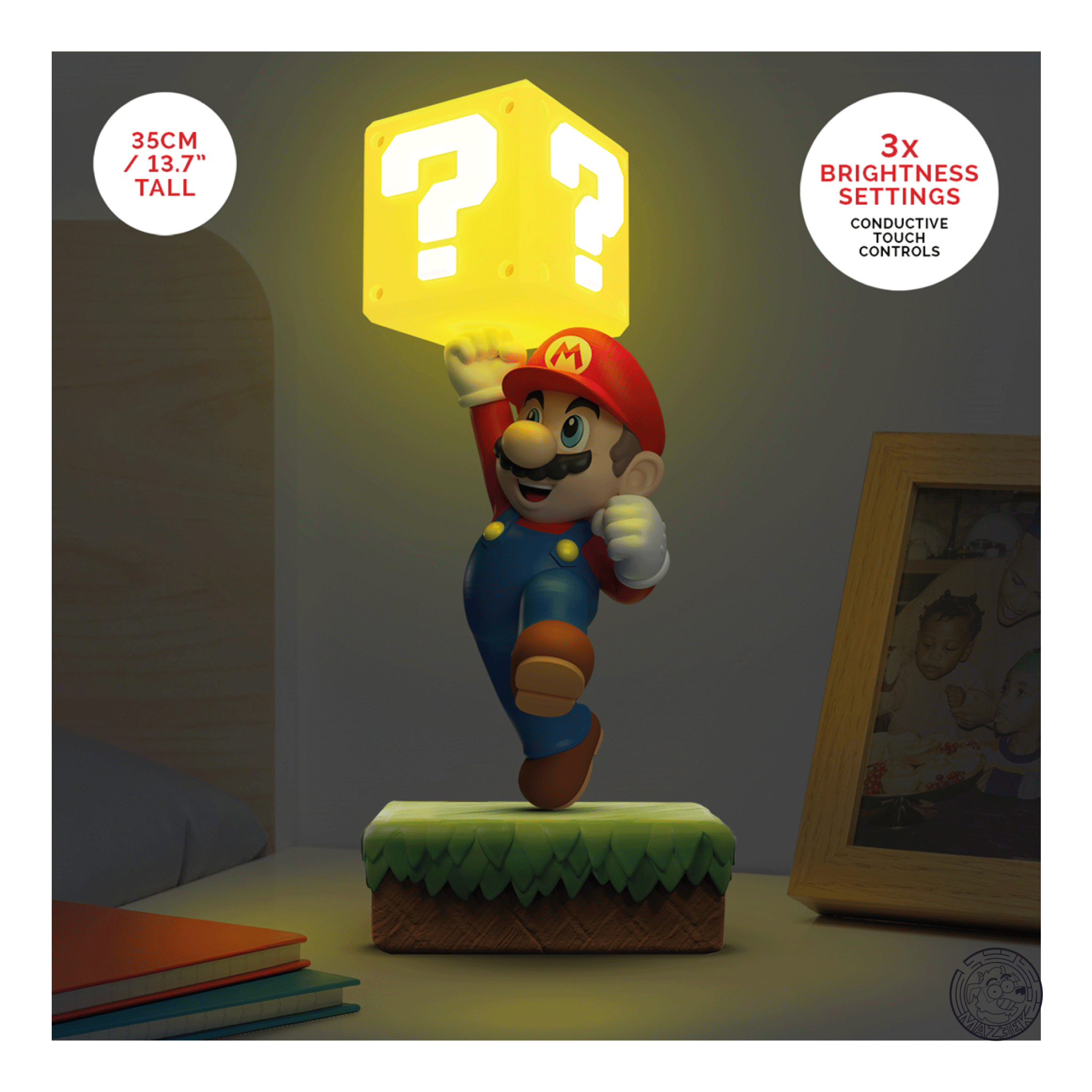 Lampada - SUPER MARIO - Lamp Diorama 13,78inch - 35cm