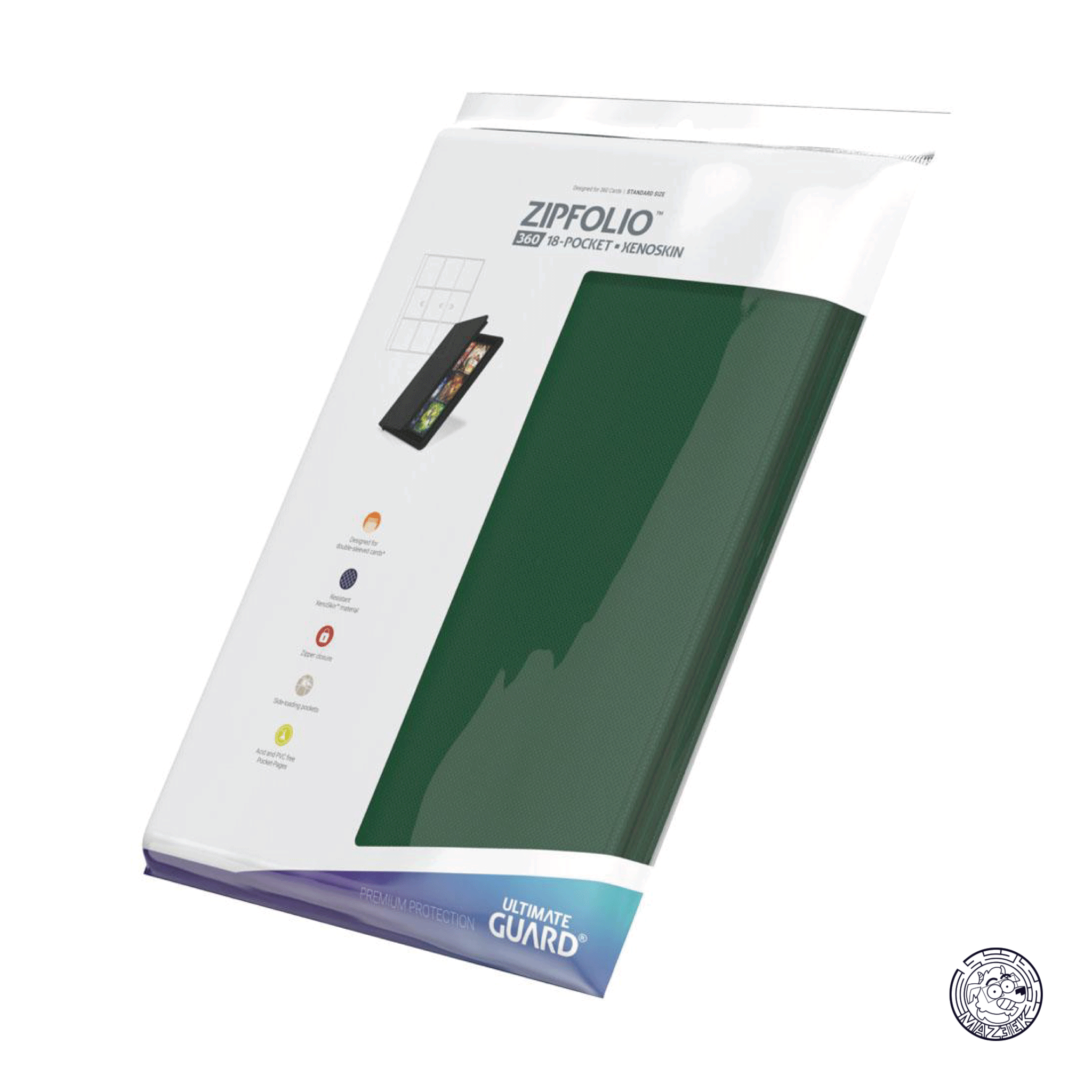 Ultimate Guard - Zipfolio 360 - 18-Pocket XenoSkin (Green)