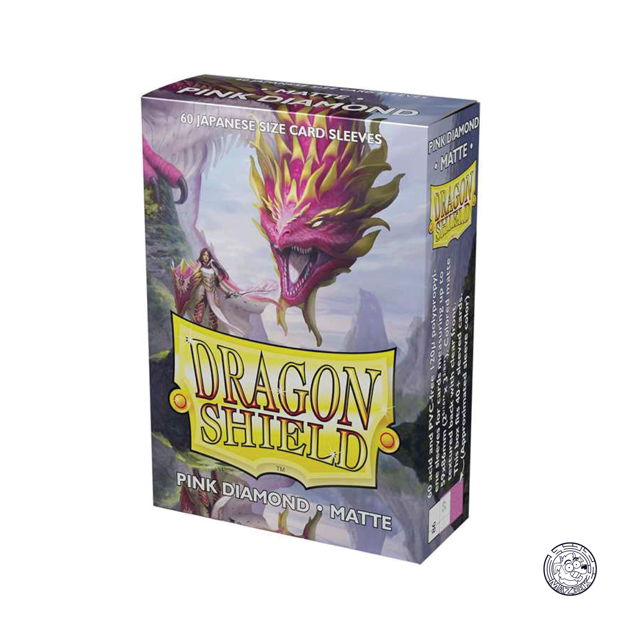 Dragon Shield - 60 Sleeves Matte: Japanese Size 62x89 mm (Pink Diamond)