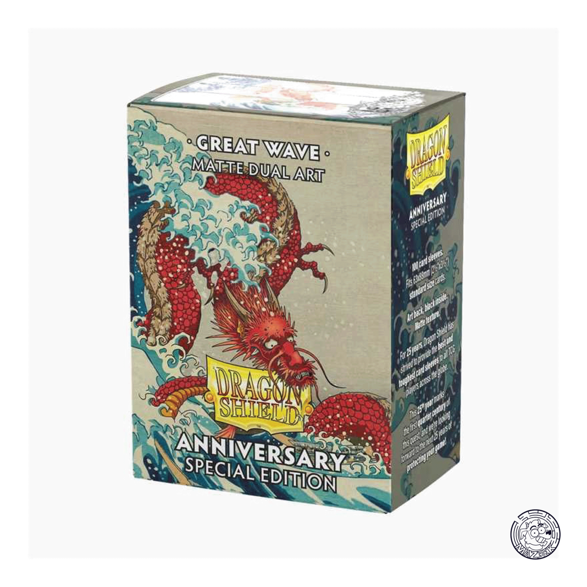 Dragon Shield - 100 Sleeves Matte: Standard Size 66,5x92,5 mm (Art Sleeves Great Wave)