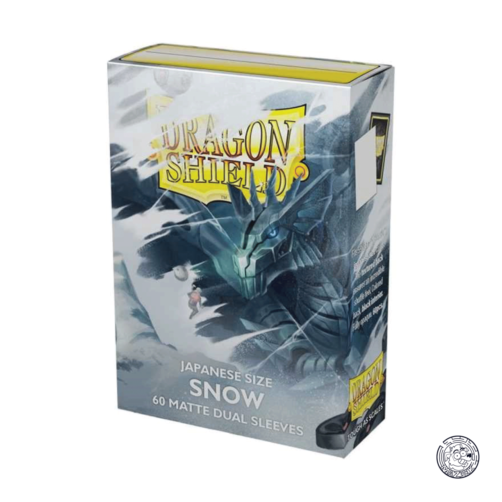 Dragon Shield - 60 Sleeves Matte Dual: Japanese Size 62x89 mm (Snow)