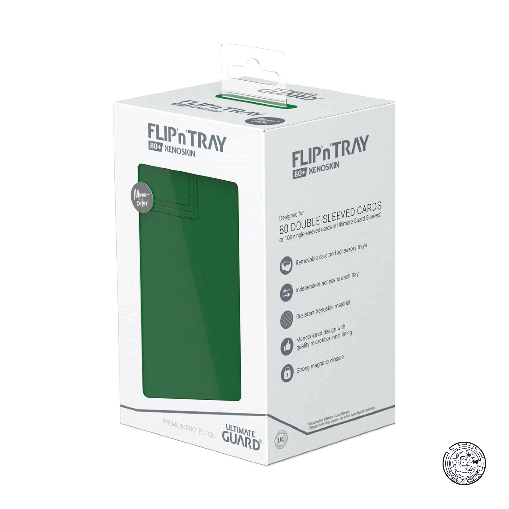 Ultimate Guard - Flip`n`Tray 80+ XenoSkin Monocolor (Green)