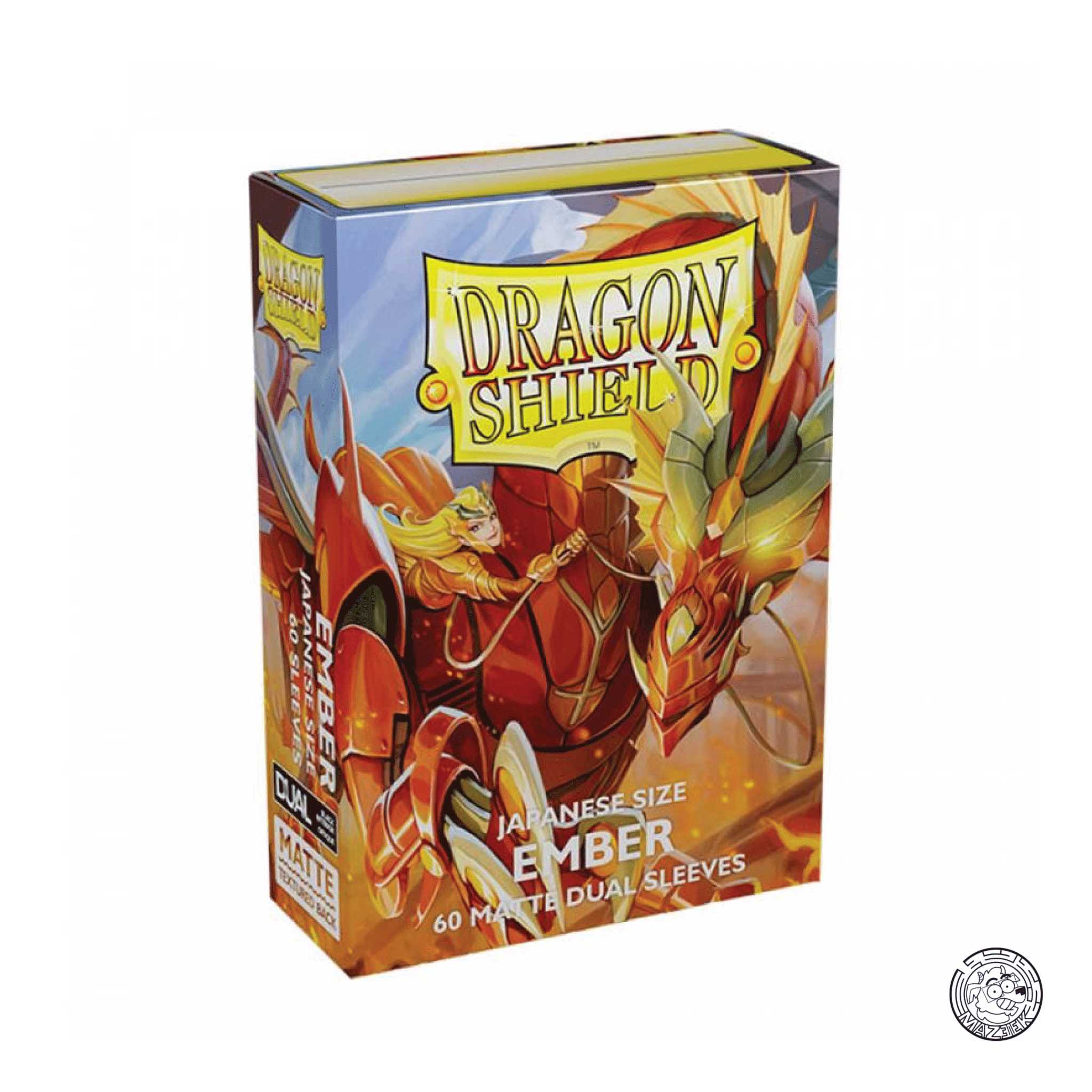 Dragon Shield - 60 Sleeves Matte Dual: Japanese Size 62x89 mm (Ember)