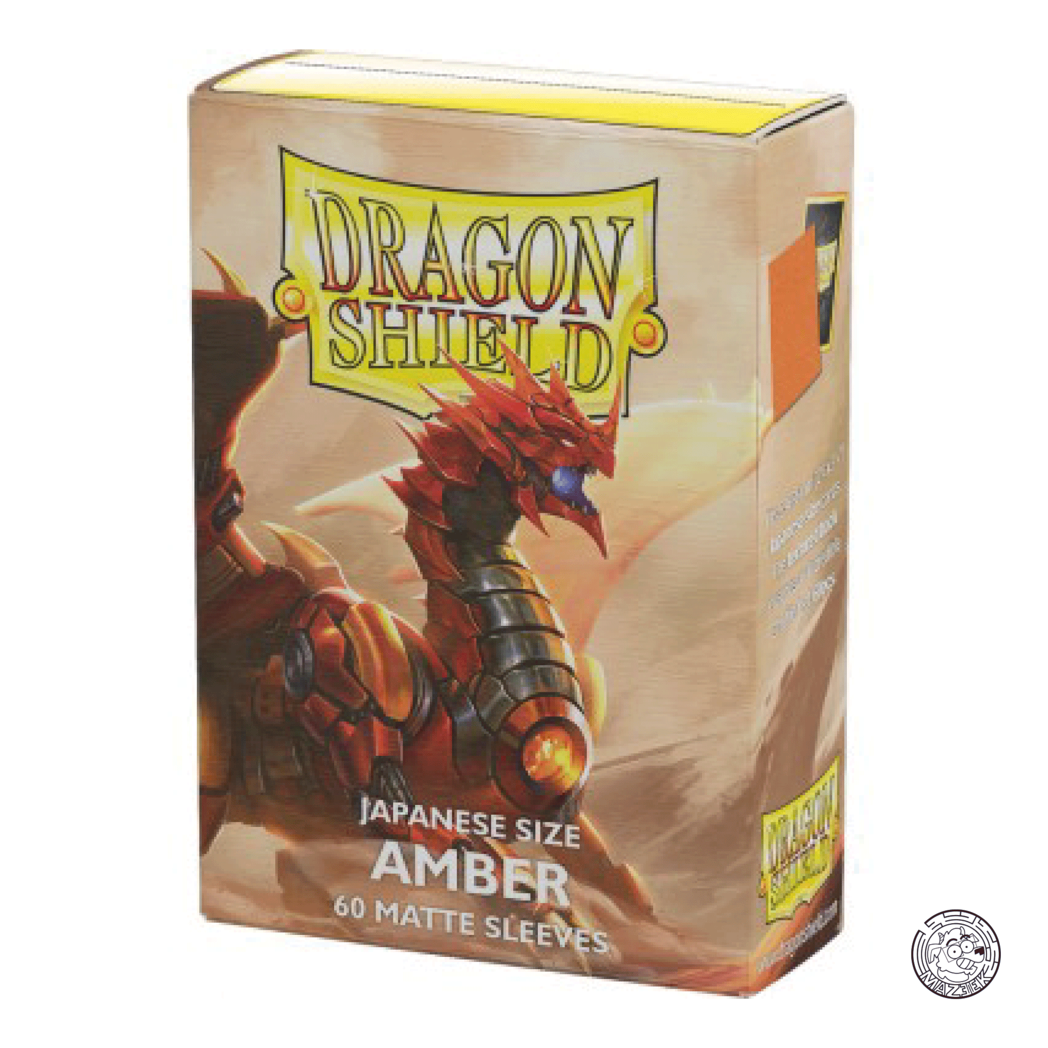 Dragon Shield - 60 Sleeves Matte Dual: Japanese Size 62x89 mm (Amber)
