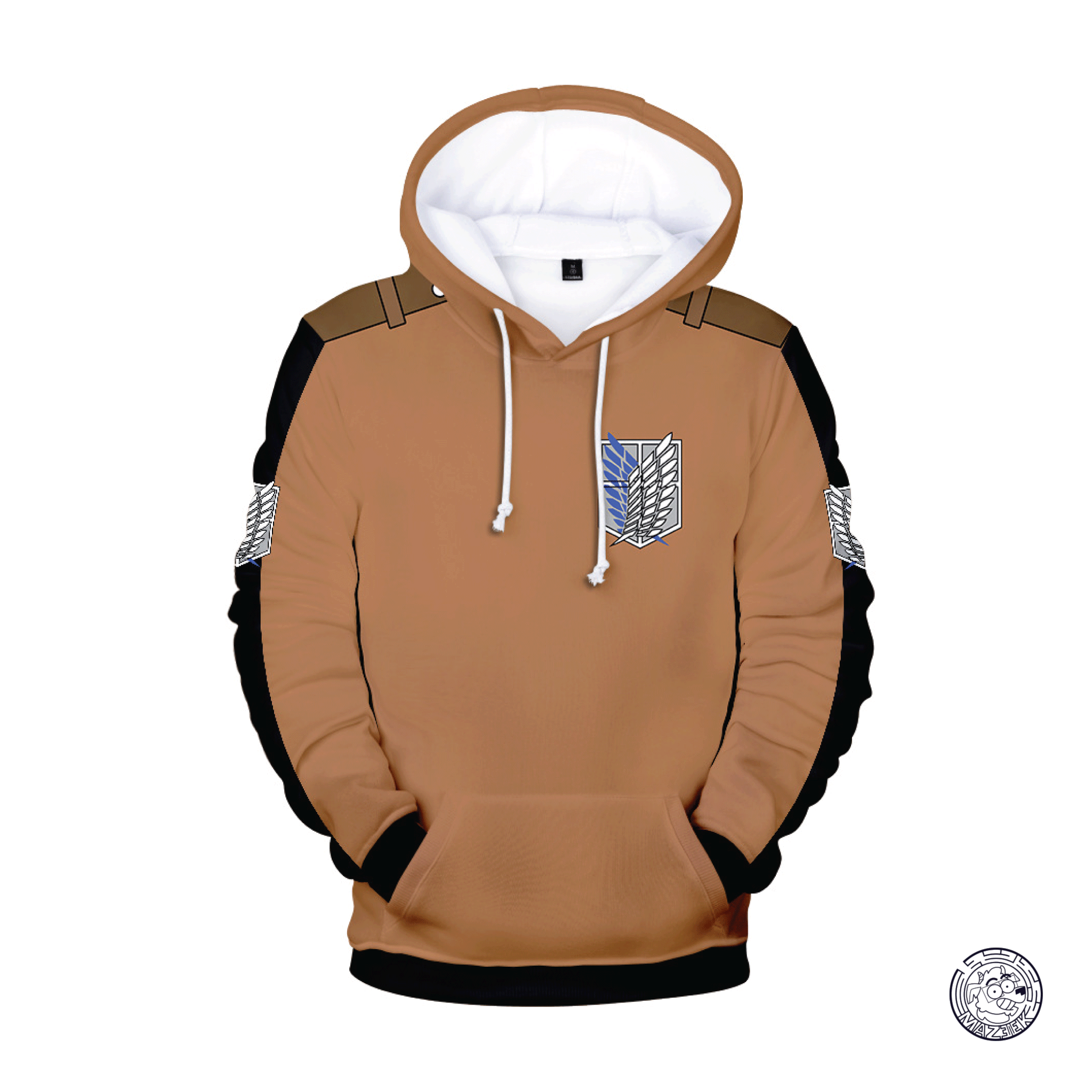 Hoodie! Attack on Titan: Research Corps Logo "Copper" (Fall/Winter) XL