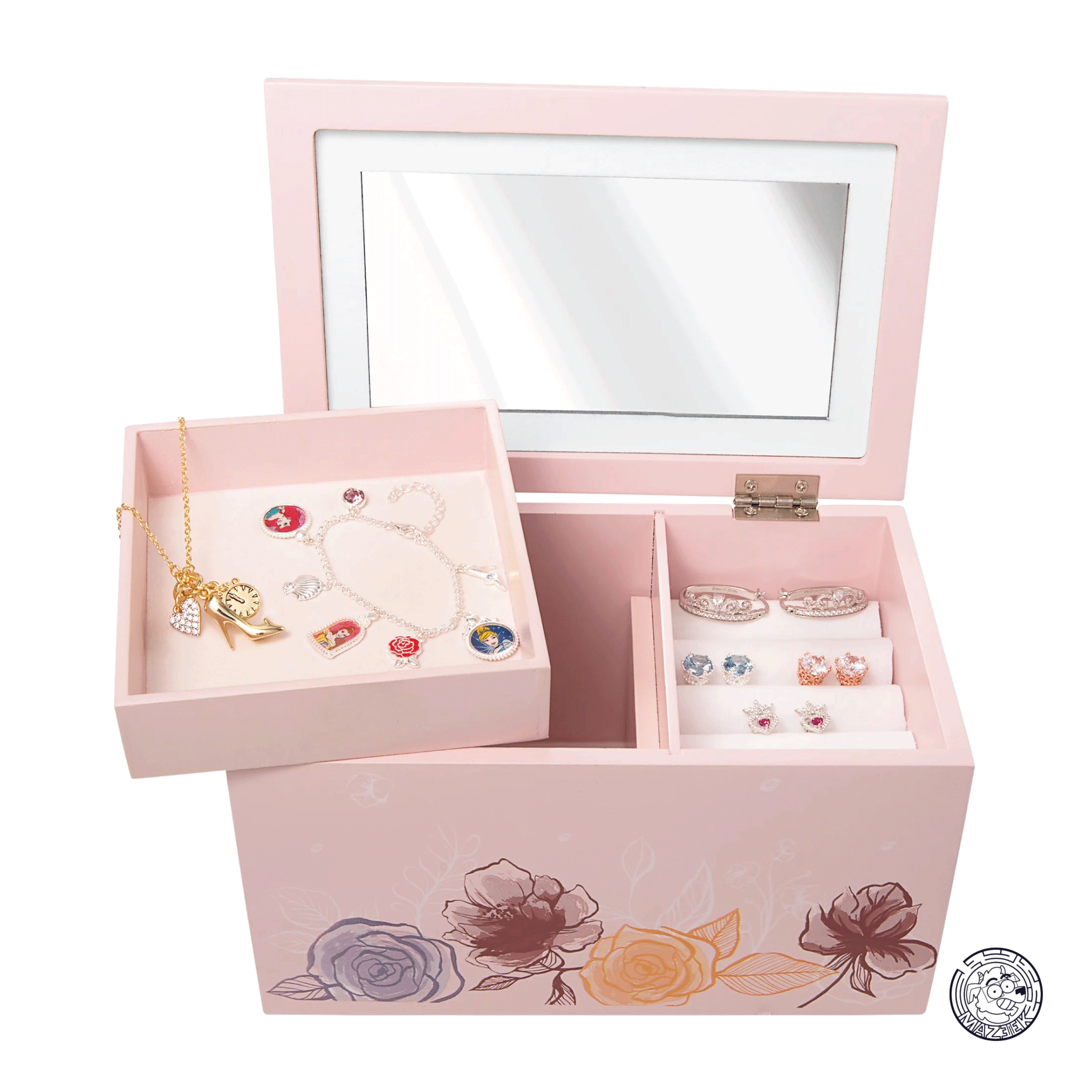 Gioielli - PRINCESS - Jewellery Box in Wood - 18x 11,5x 10 cm