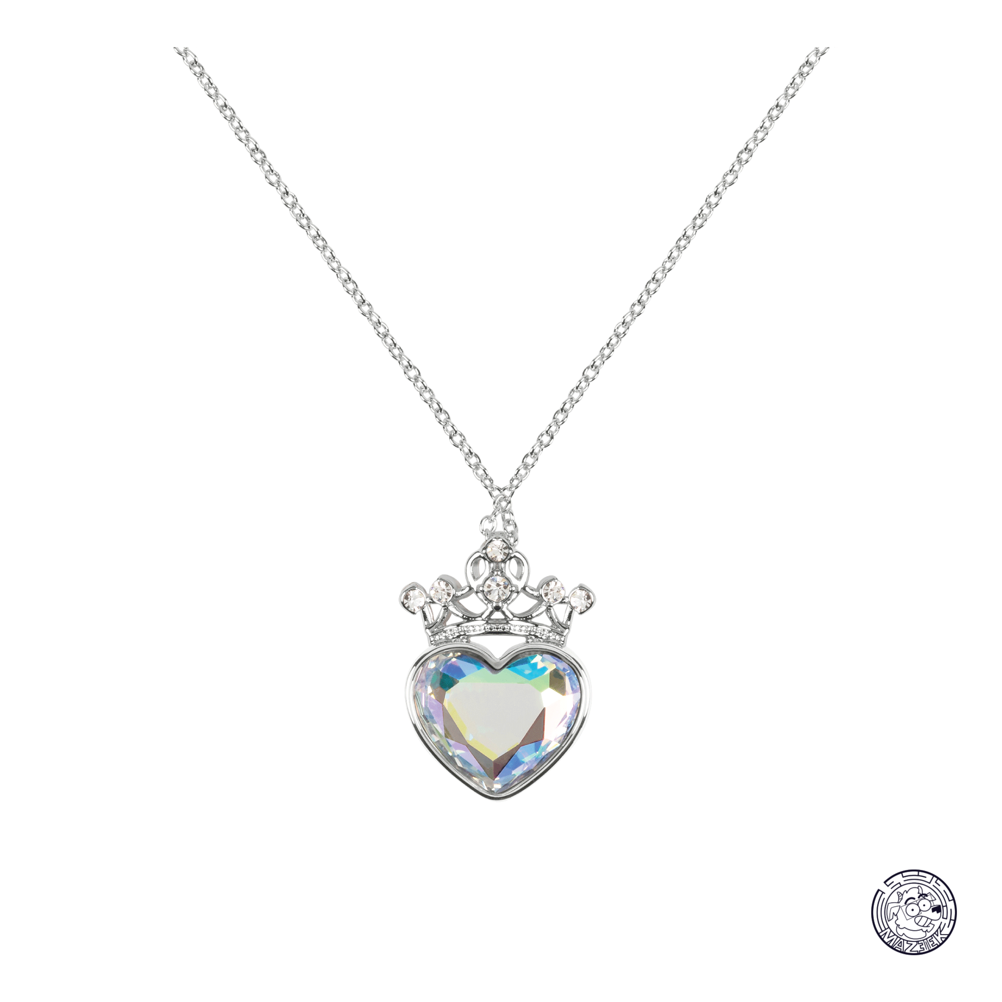 Gioielli - DISNEY - Tiara - Silver Brass Plated Necklace + Stone