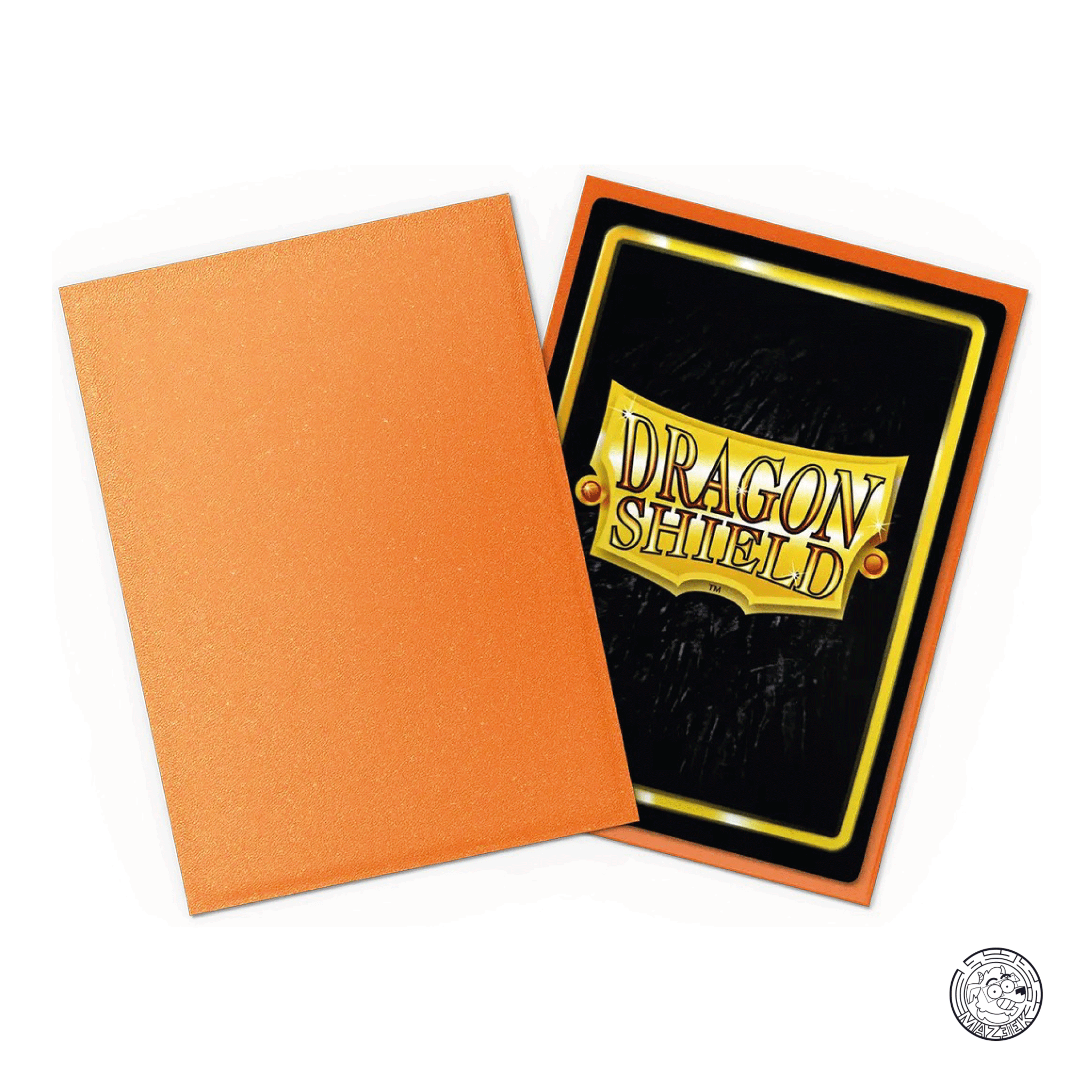 Dragon Shield - 60 Sleeves Matte Dual: Japanese Size 62x89 mm (Amber)