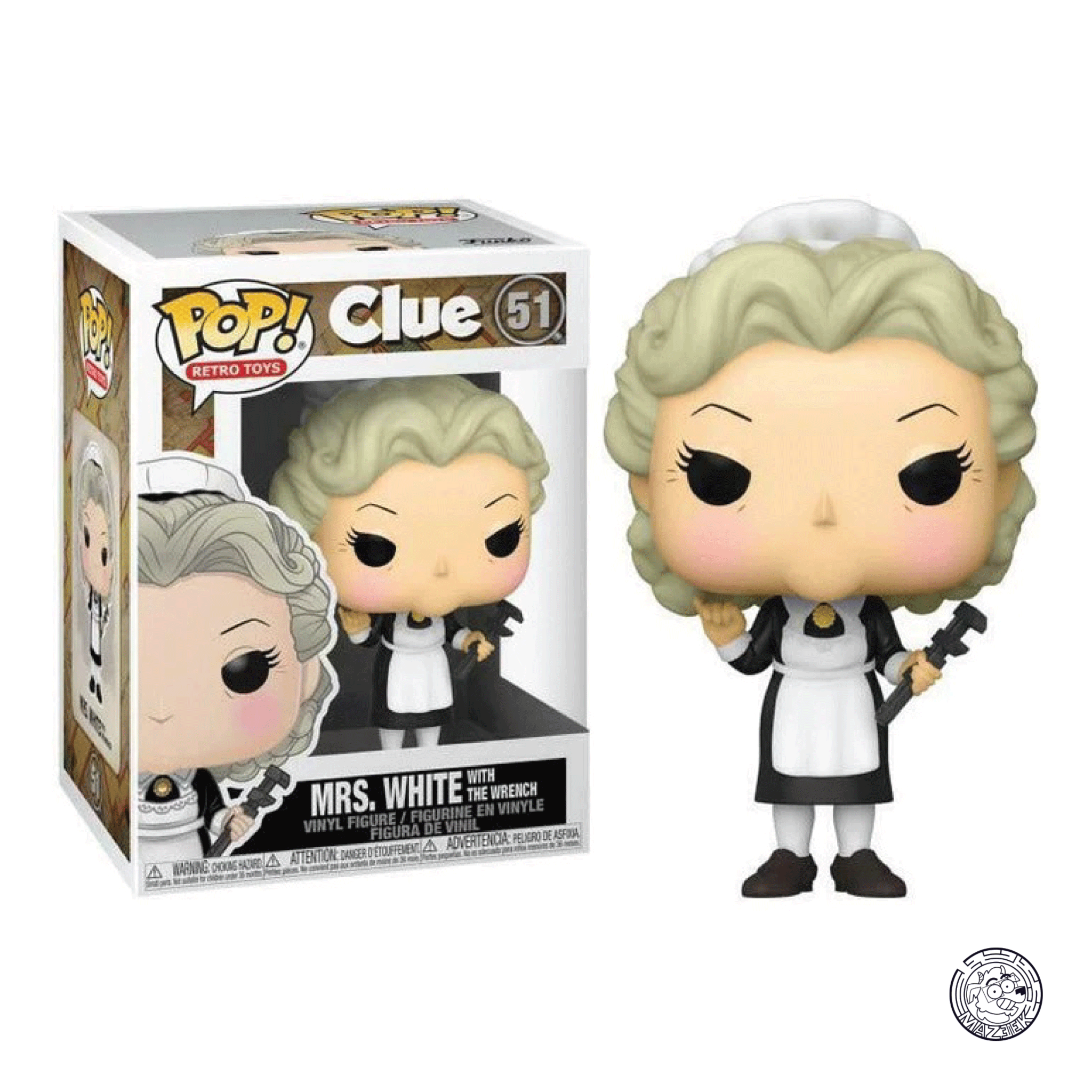 Funko POP! Clue: Mrs. White (with the wrench) 51