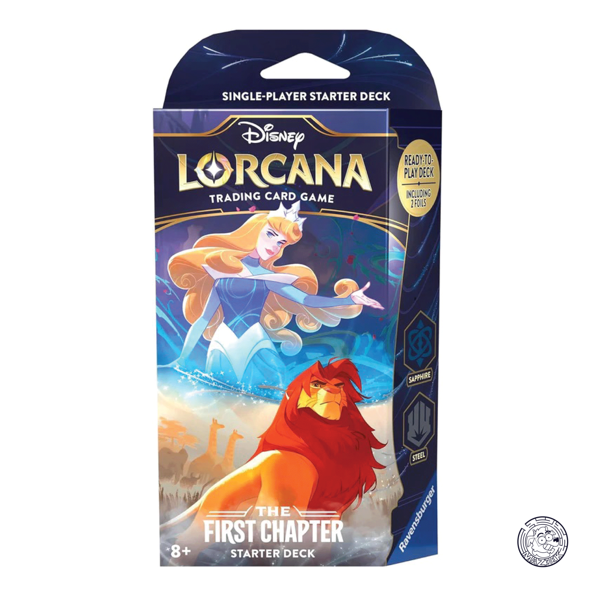 Lorcana! The First Chapter - Sapphire/Steel Starter Deck: Sleeping Beauty &amp; Mufasa The Lion King - ENG