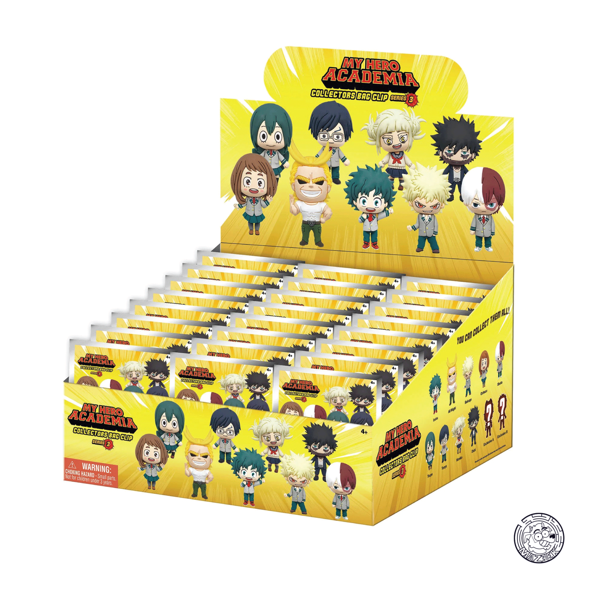 Figure! MY HERO ACADEMIA - Series 3 - 3D Foam Bag Clip (random)