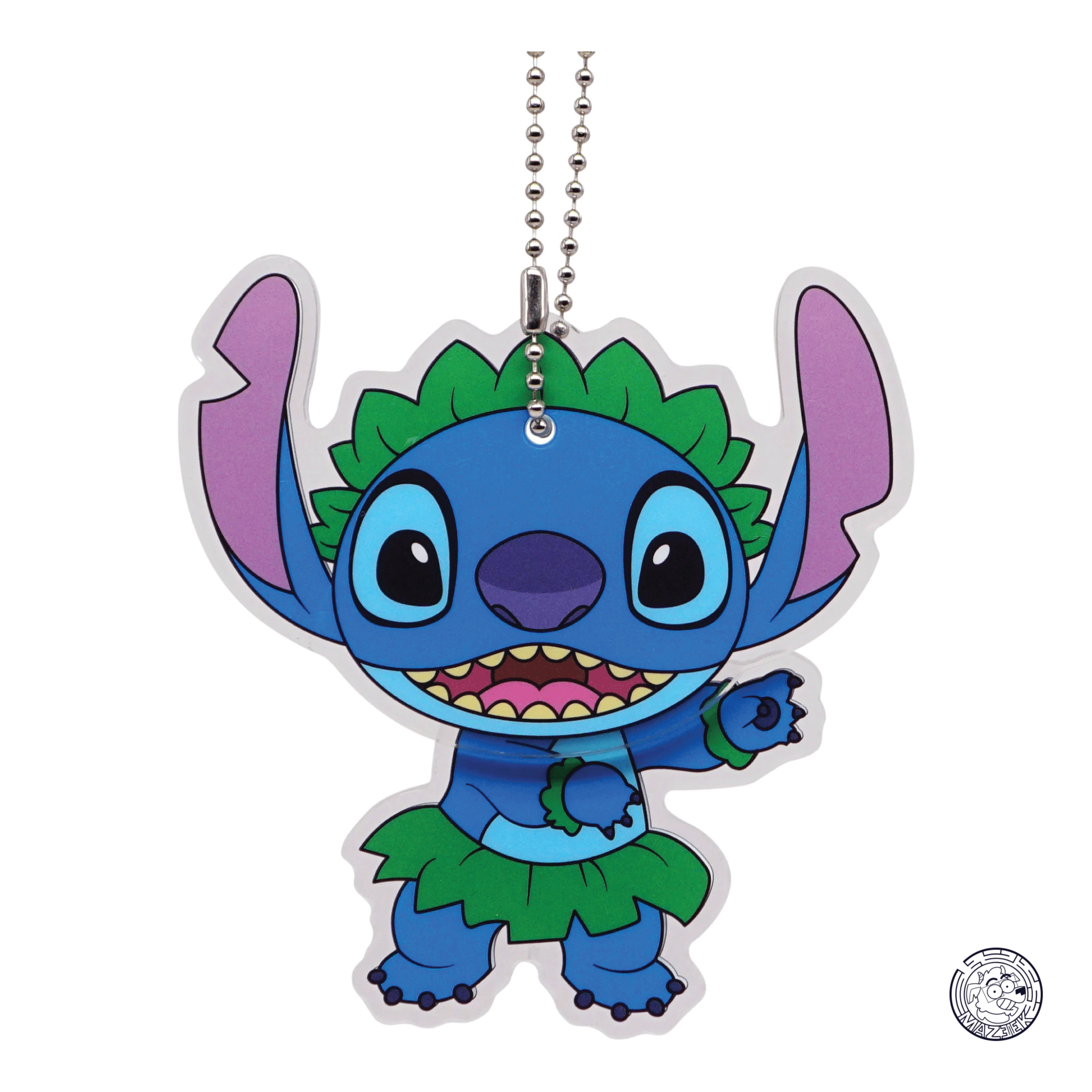 Keychain - DISNEY - Stitch Hula - Acrylic Dangling Bag Clip