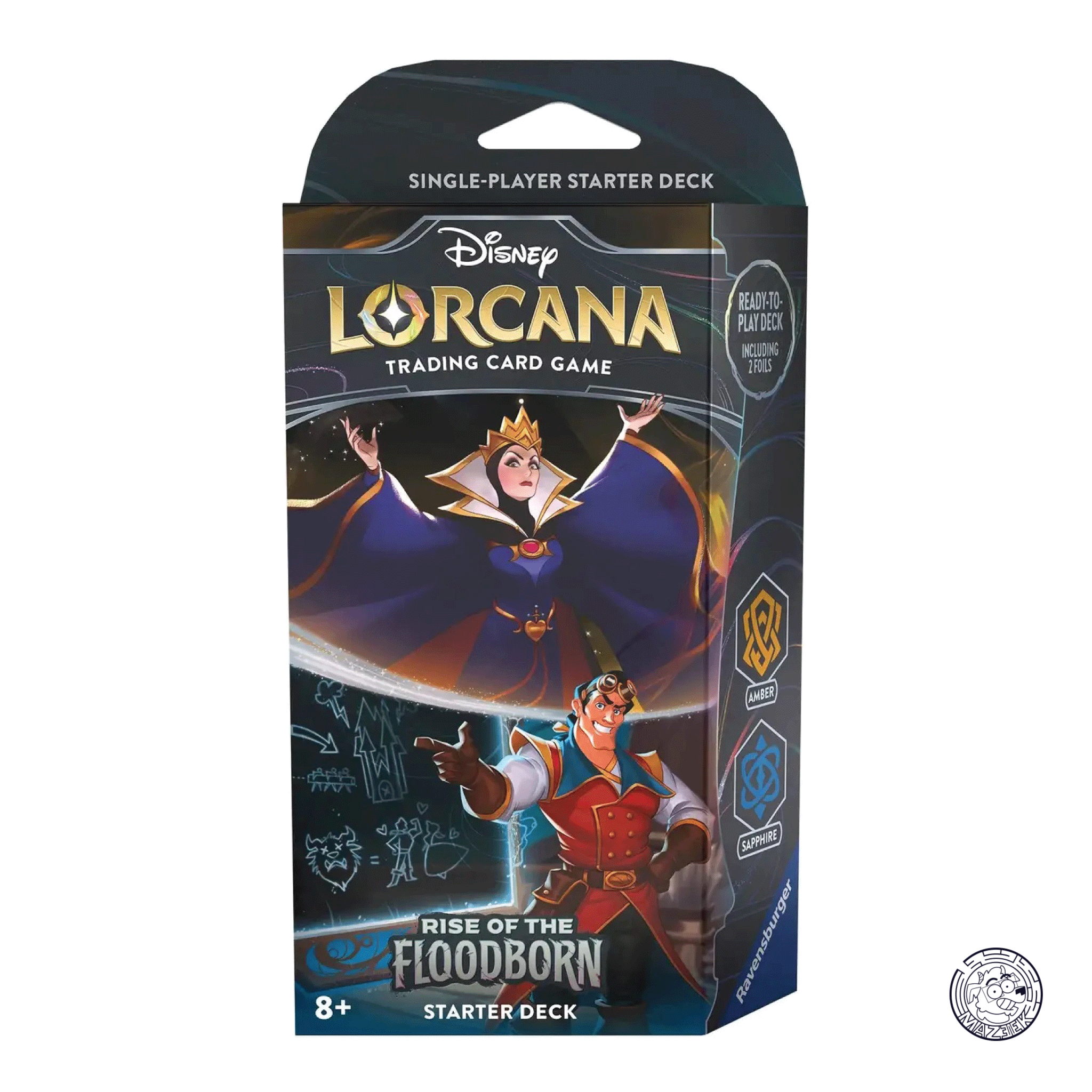 Lorcana! Rise Of The Floodborn - Starter Deck - The Queen &amp; Gaston ENG