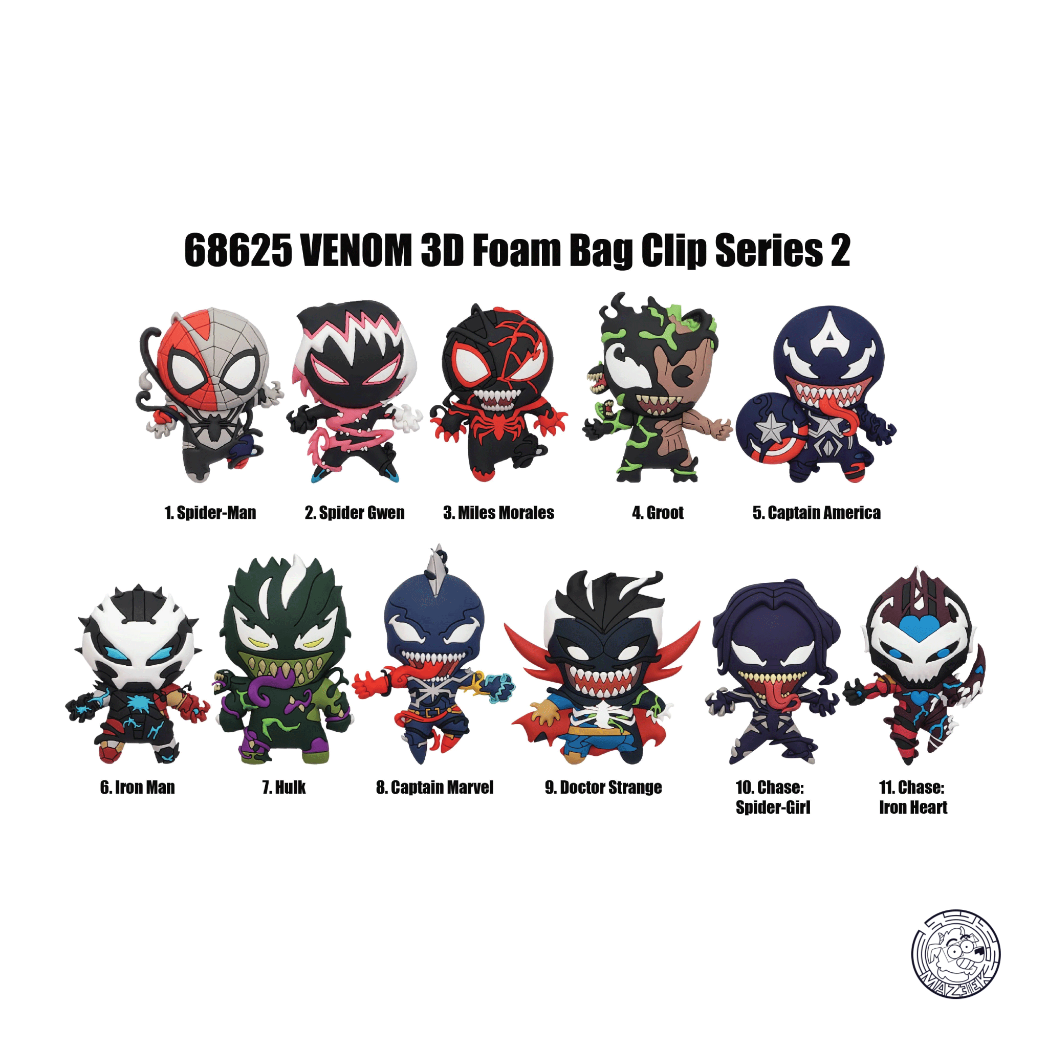 Figure! VENOM - Series 2 - 3D Foam Bag Clip (random)