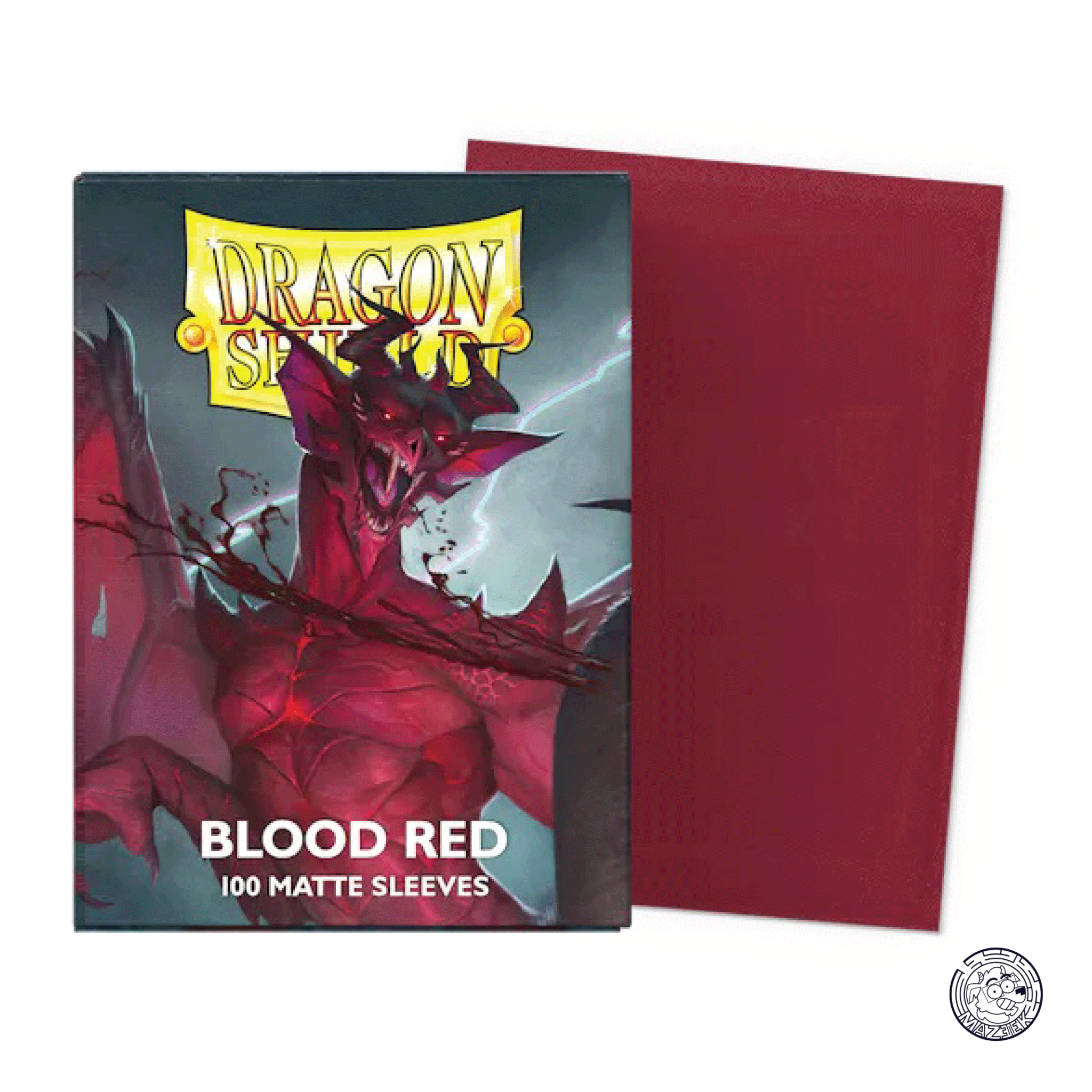 Dragon Shield - 100 Sleeves Matte: Standard Size 66,5x92,5 mm (Blood Red)