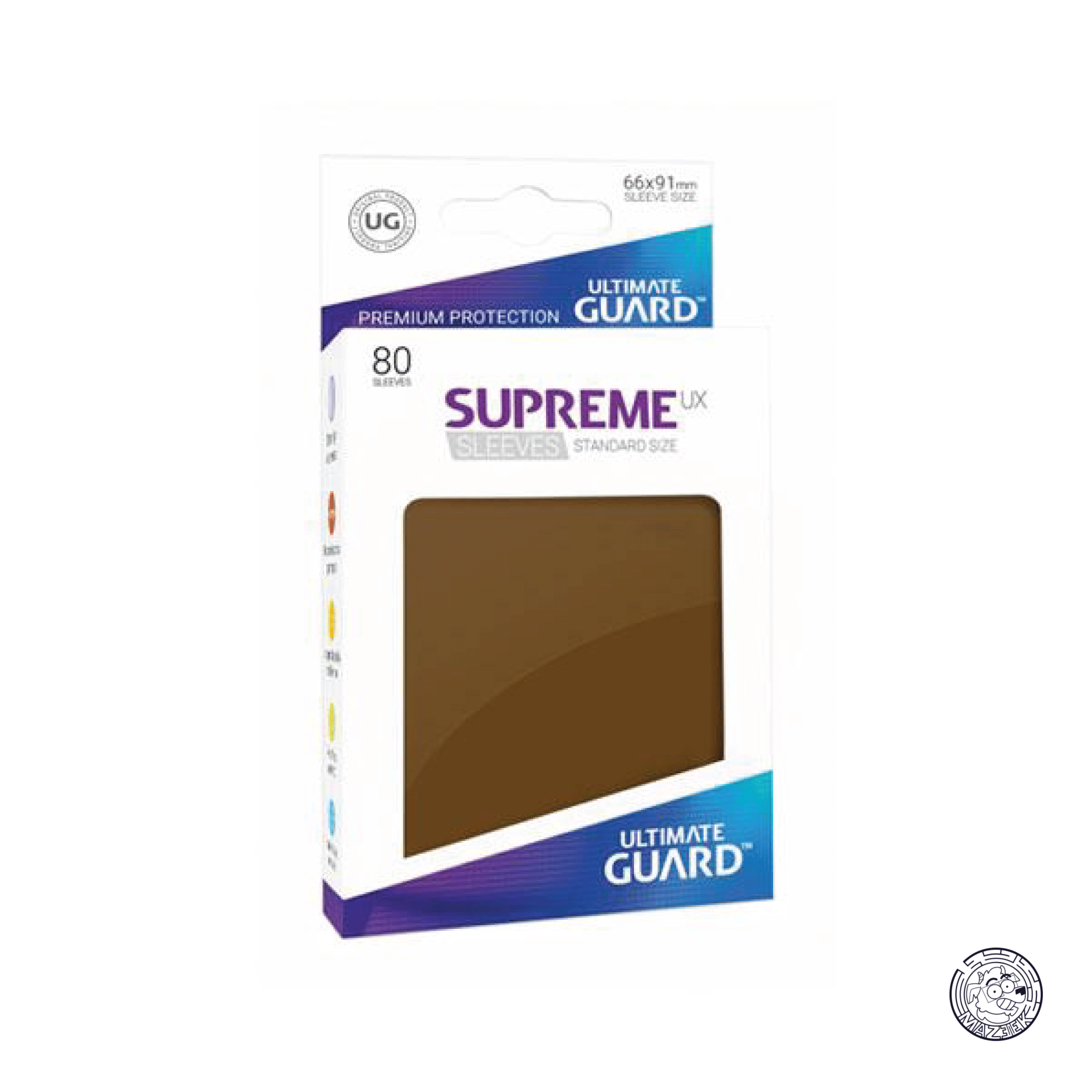 Ultimate Guard - 80 Sleeves Supreme: Standard Size 66x91 mm (Brown)