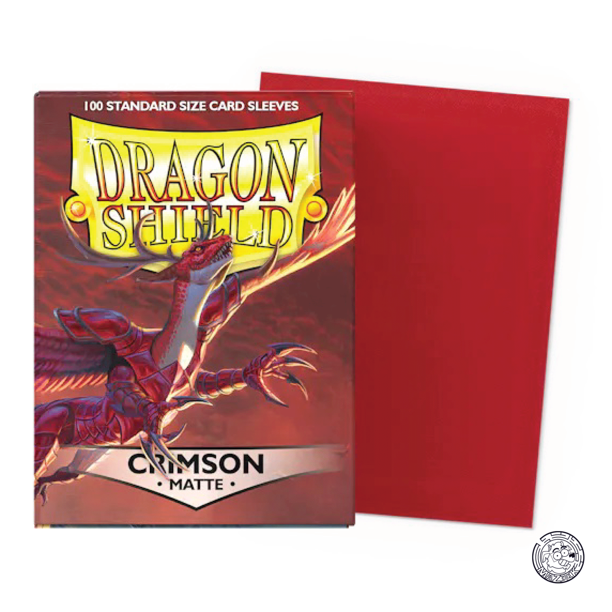 Dragon Shield - 100 Sleeves Matte: Standard Size 66,5x92,5 mm (Crimson)