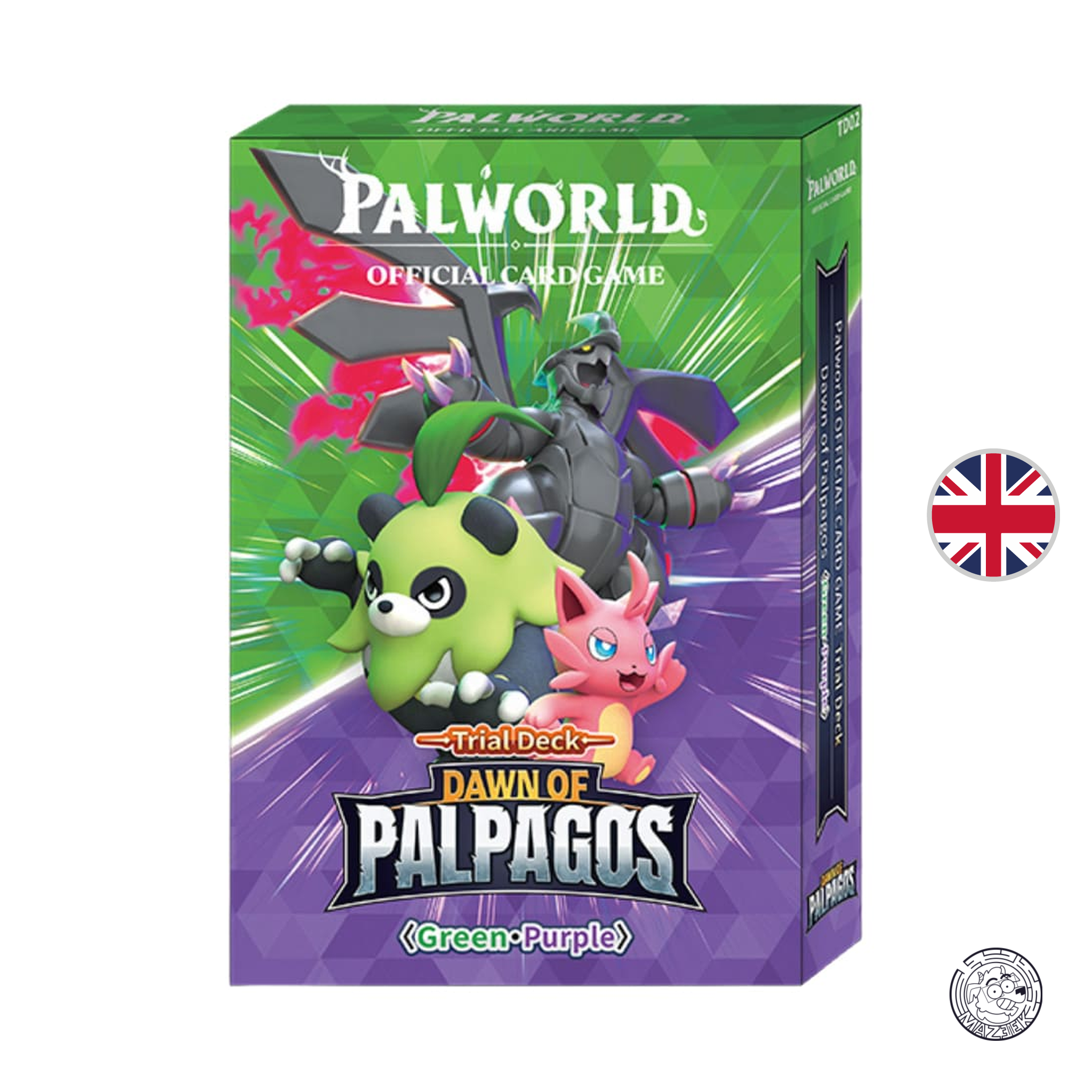 Palworld! Trial deck: TD02 Dawn of Palpagos Green-Purple ENG