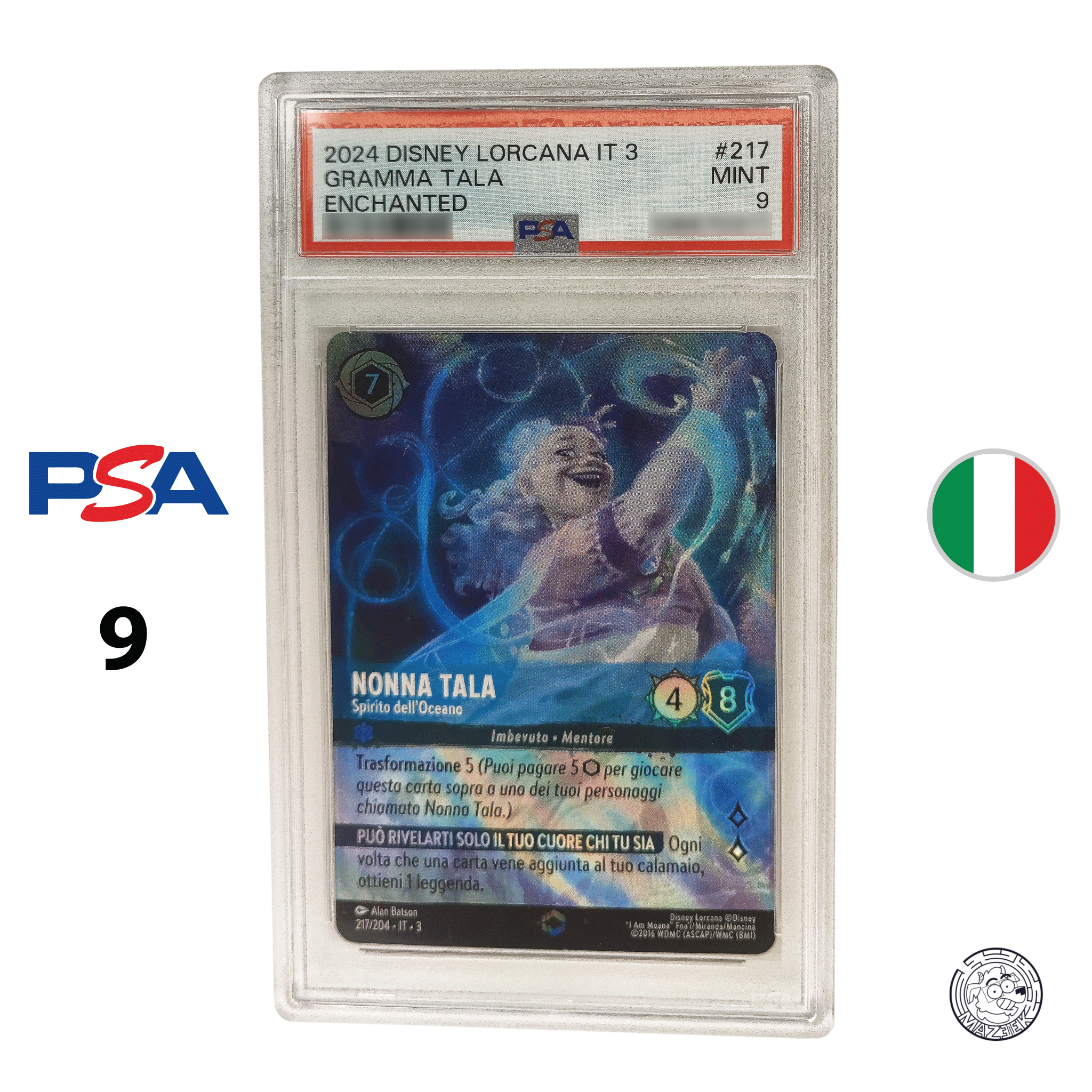 Lorcana! Gradata PSA - Nonna Tala Spirito dell'Oceano (9) ITA