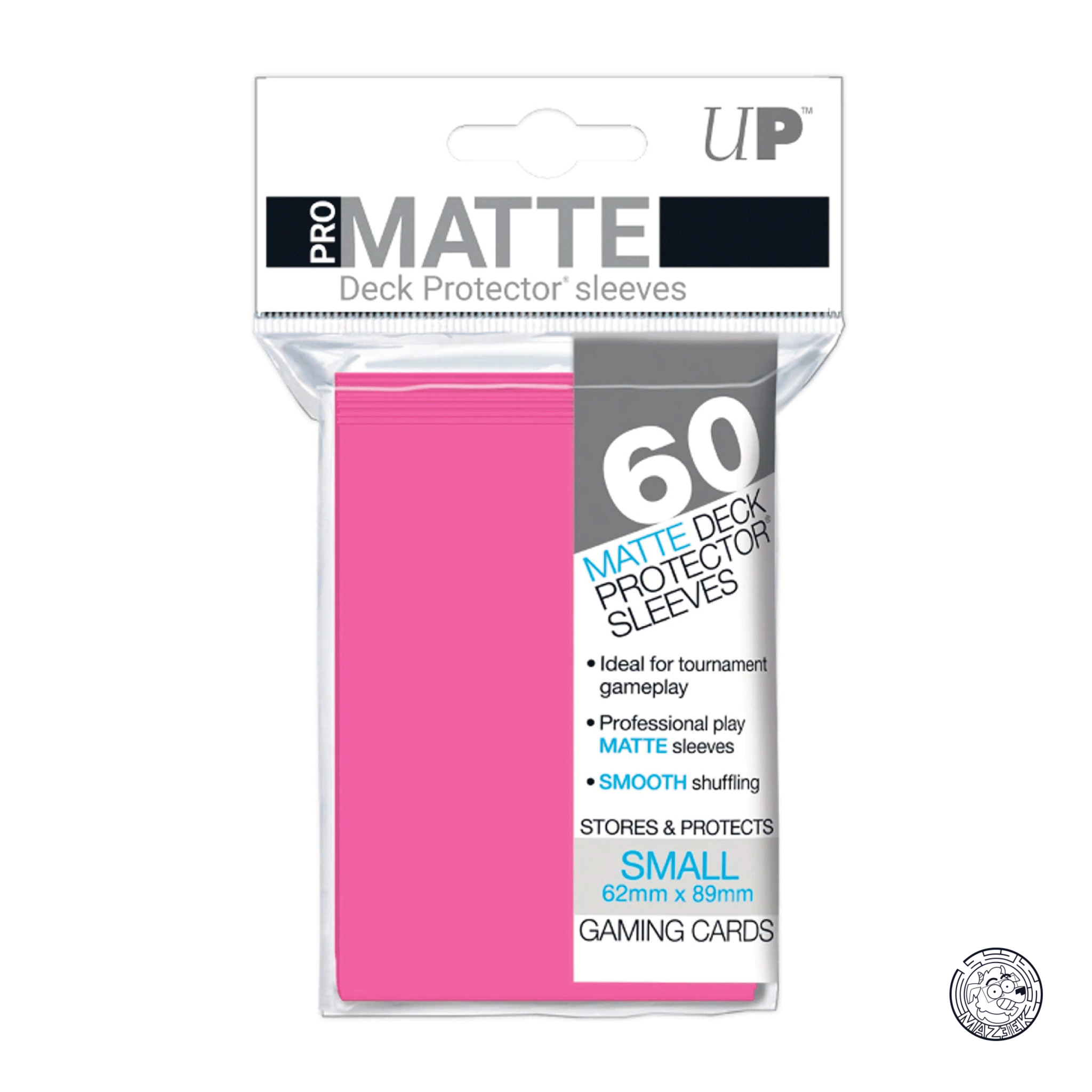 Ultra Pro - 60 Sleeves Matte: Japanese Size 62x89 mm (Bright Pink)