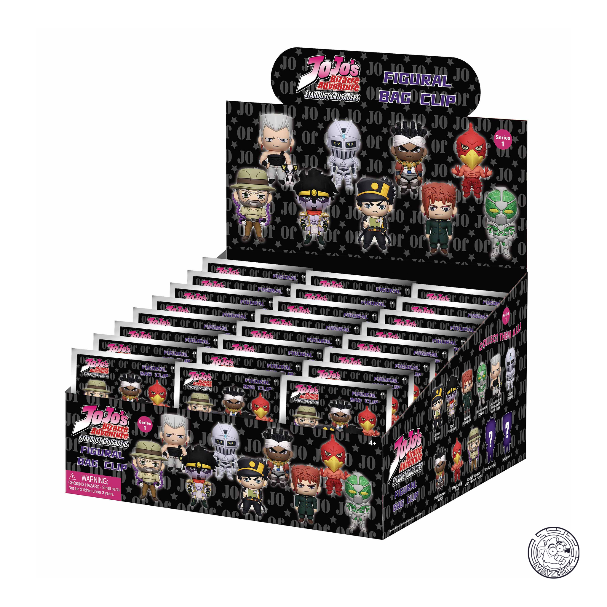 3D Foam Bag Clip - JoJo's Bizarre Adventure - Series 1 (1 pz. random)