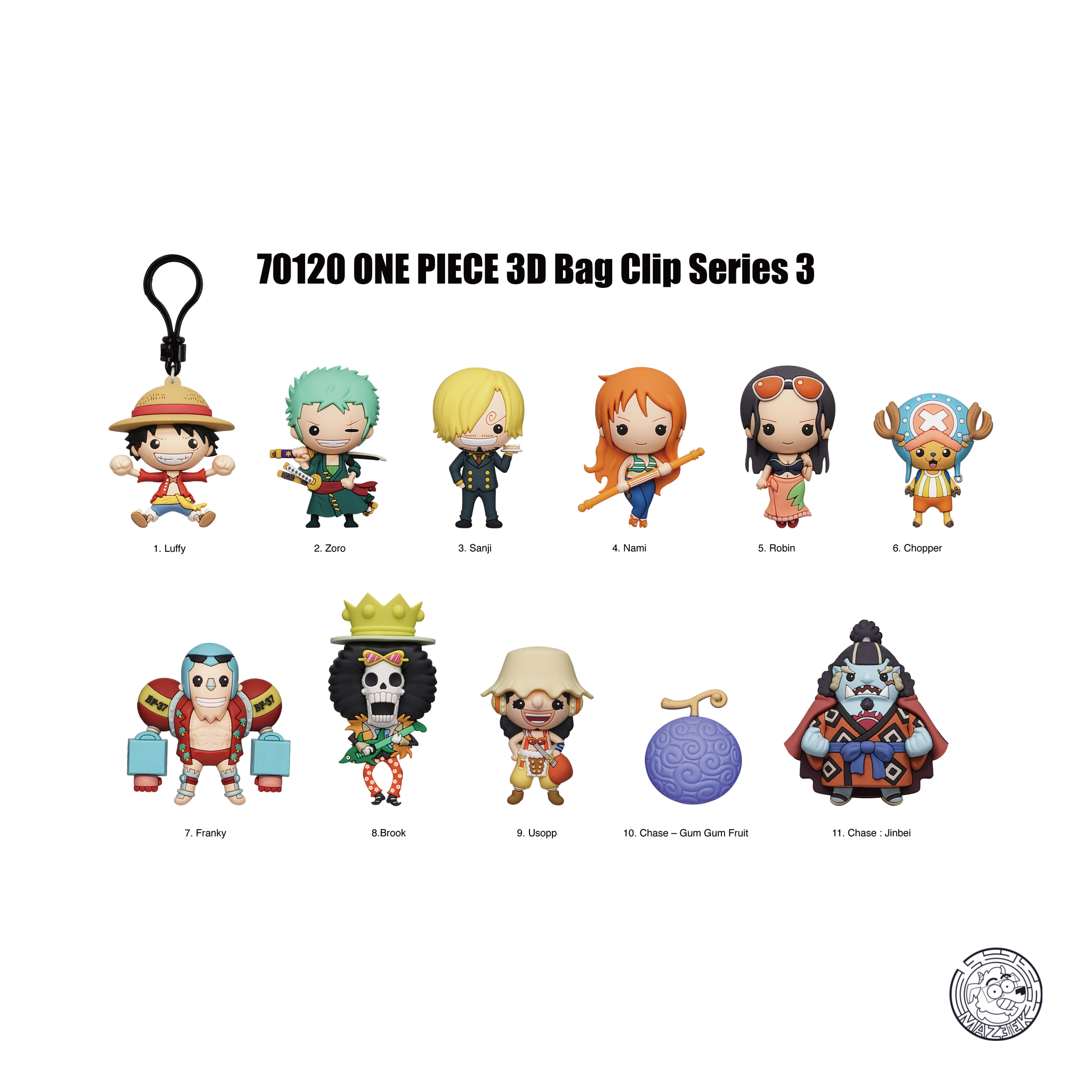 3D Foam Bag Clip - One Piece - Series 3 (1 pz. random)