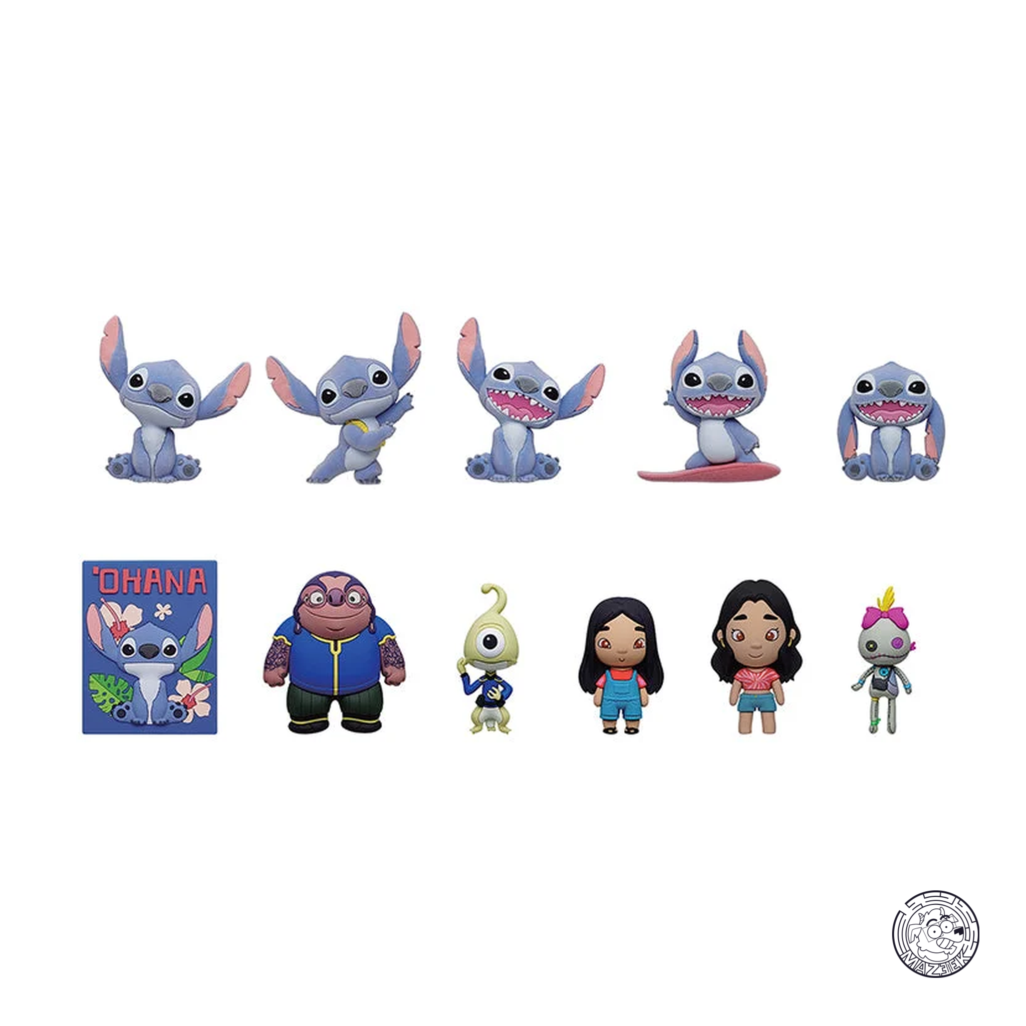 Bag Clip 3D Foam - Lilo & Stitch - Series 1 (1 pz. random)