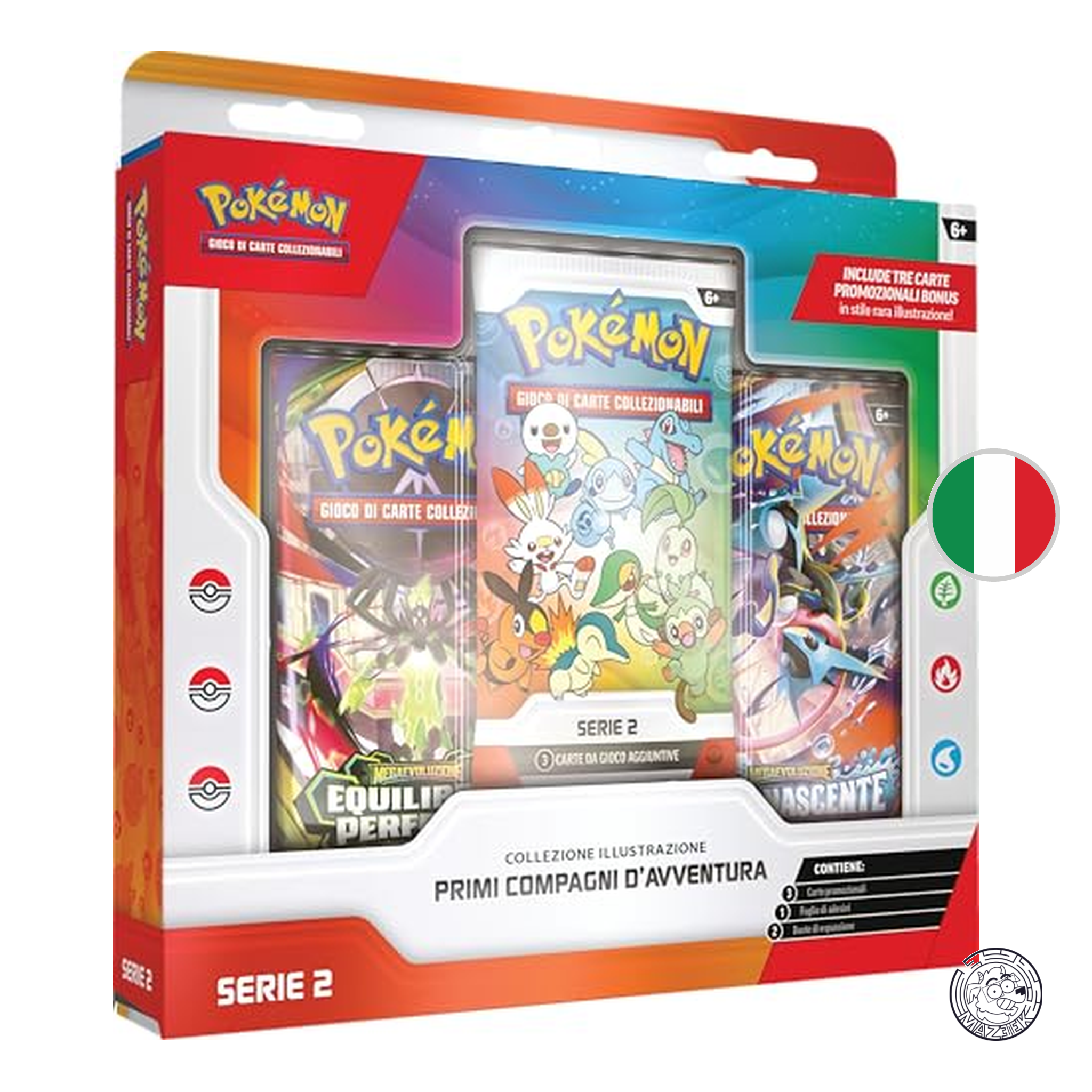 Pokemon!  Collezione Illustrazione Primi Compagni d'Avventura 2 ITA