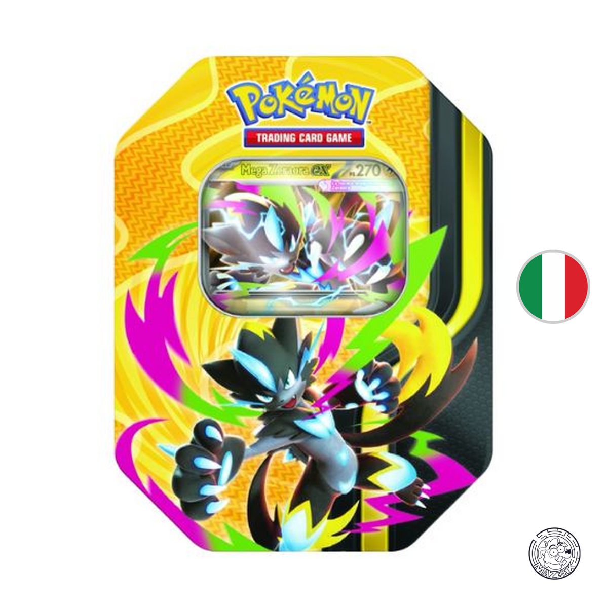 Pokemon! 30° Anniversario - Tin da Collezione Megaforze Zeraora EX ITA
