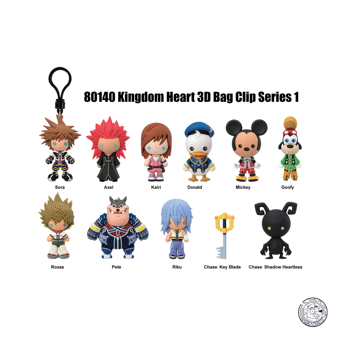 3D Foam Bag Clip - Kingdom Hearts - Series 1 (1 pz. random)