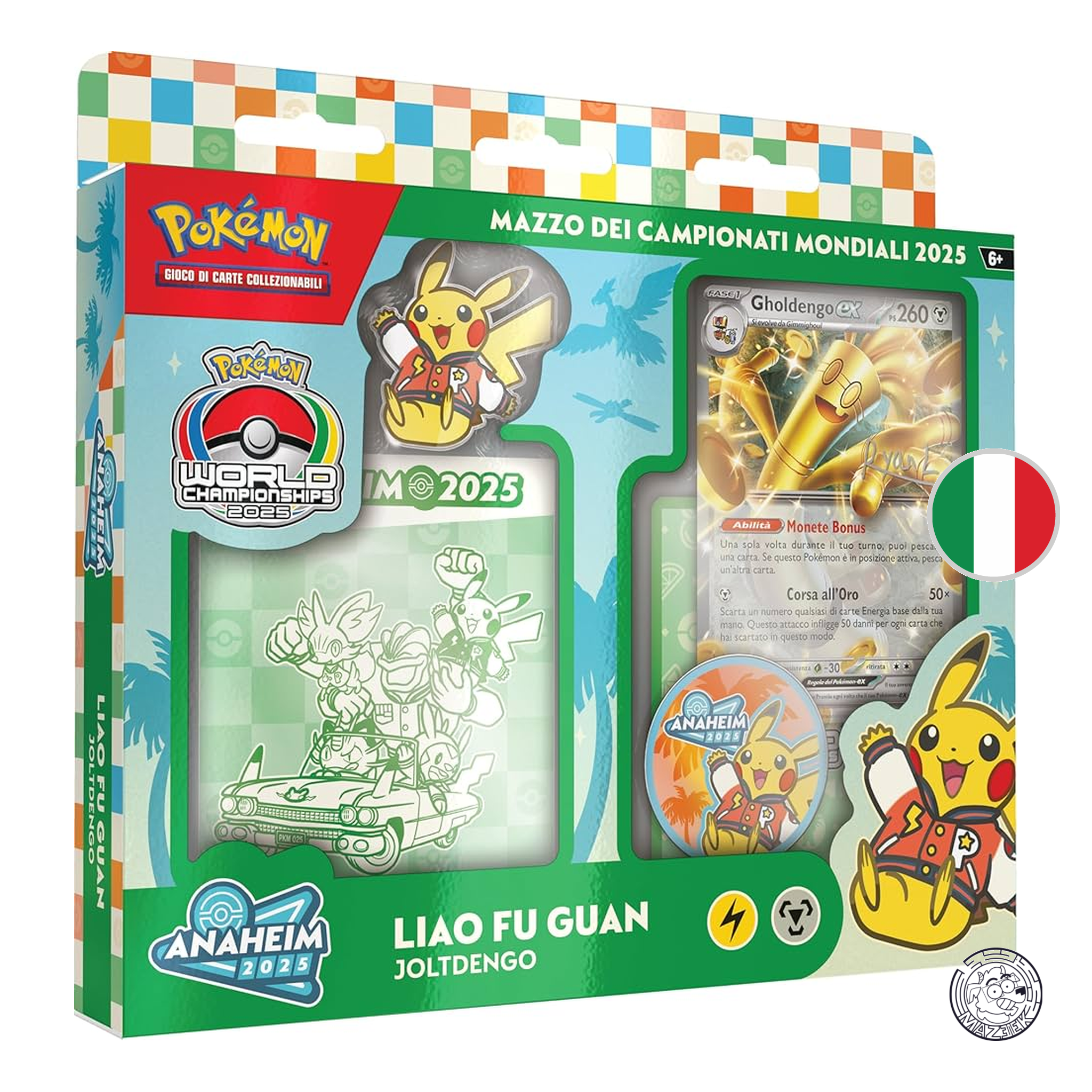 Pokemon! Mazzo dei Campionati Mondiali 2025: Liao Fu Guan (Joltdengo) - ITA