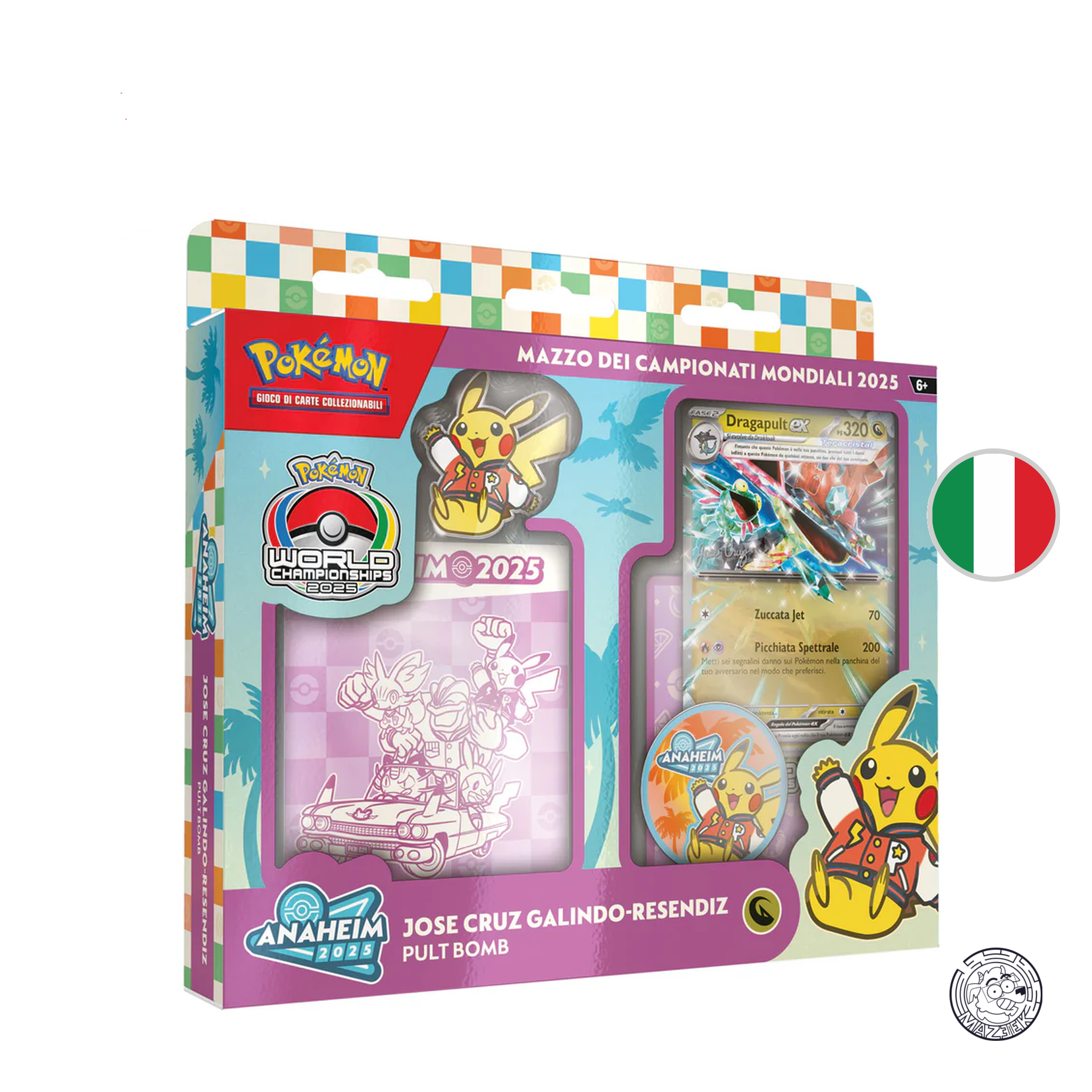Pokemon! Mazzo dei Campionati Mondiali 2025: Jose Cruz Galindo-Resendiz (Pult Bomb) - ITA