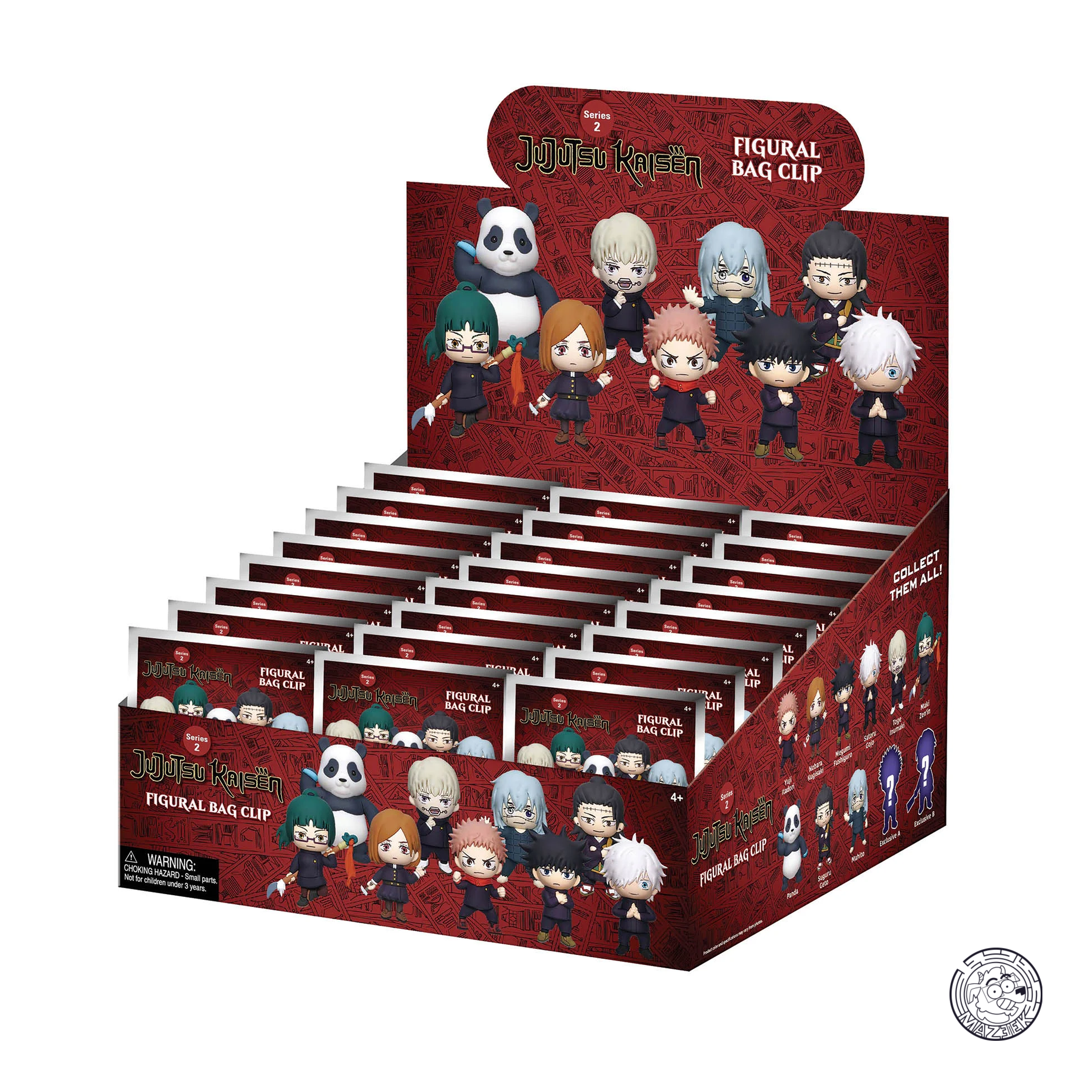 Bag Clip 3D Foam - Series 2 - Jujutsu Kaisen (1 pz. random)