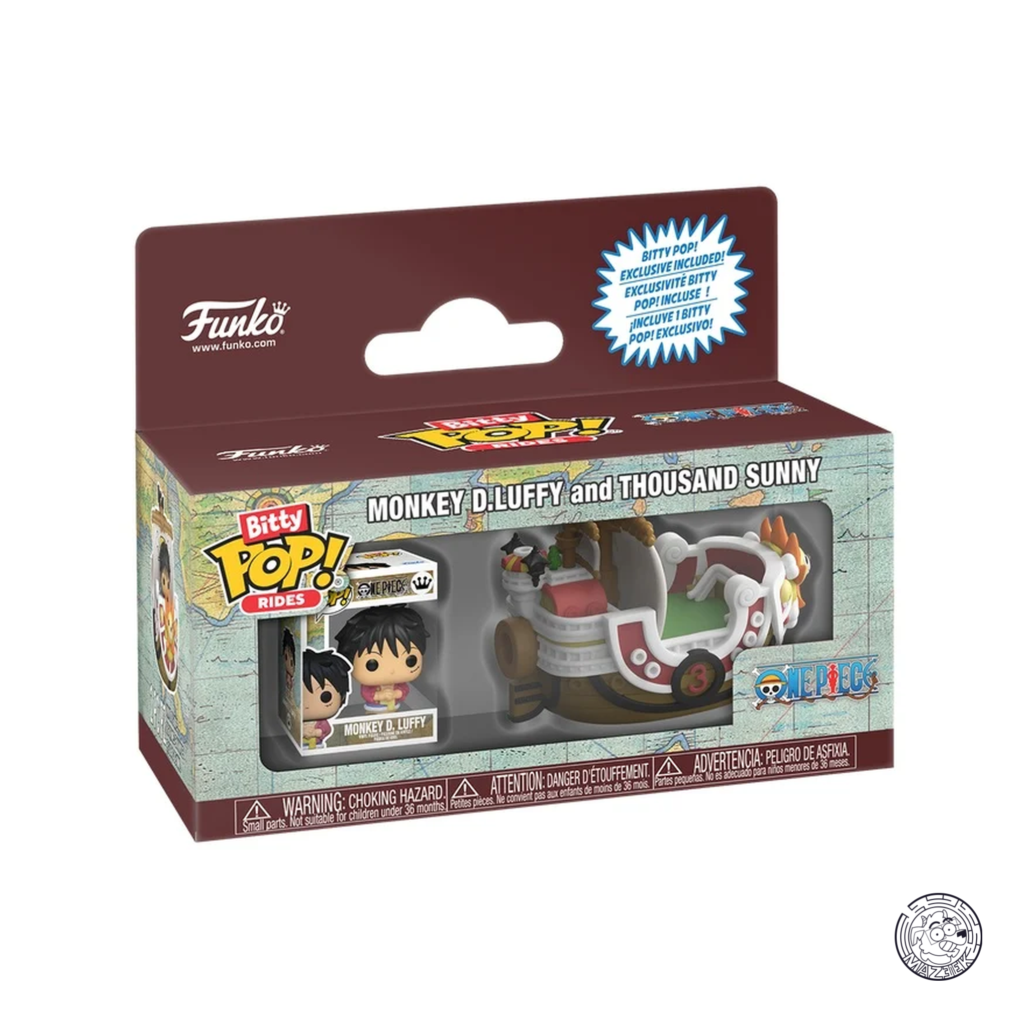 Bitty Pop Rides - One Piece: Monkey D.Luffy and Thousand Sunny