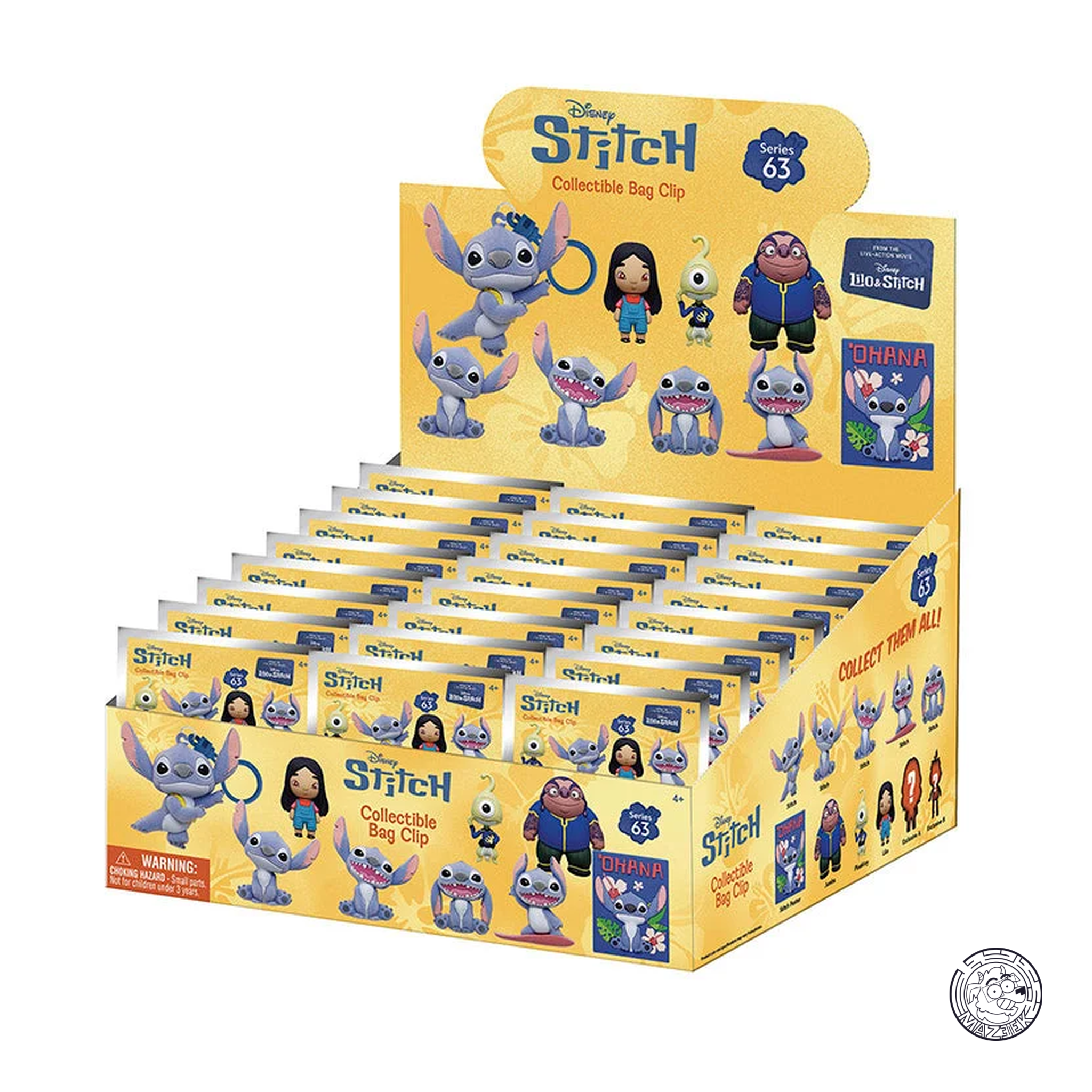 Bag Clip 3D Foam - Lilo & Stitch - Series 1 (1 pz. random)