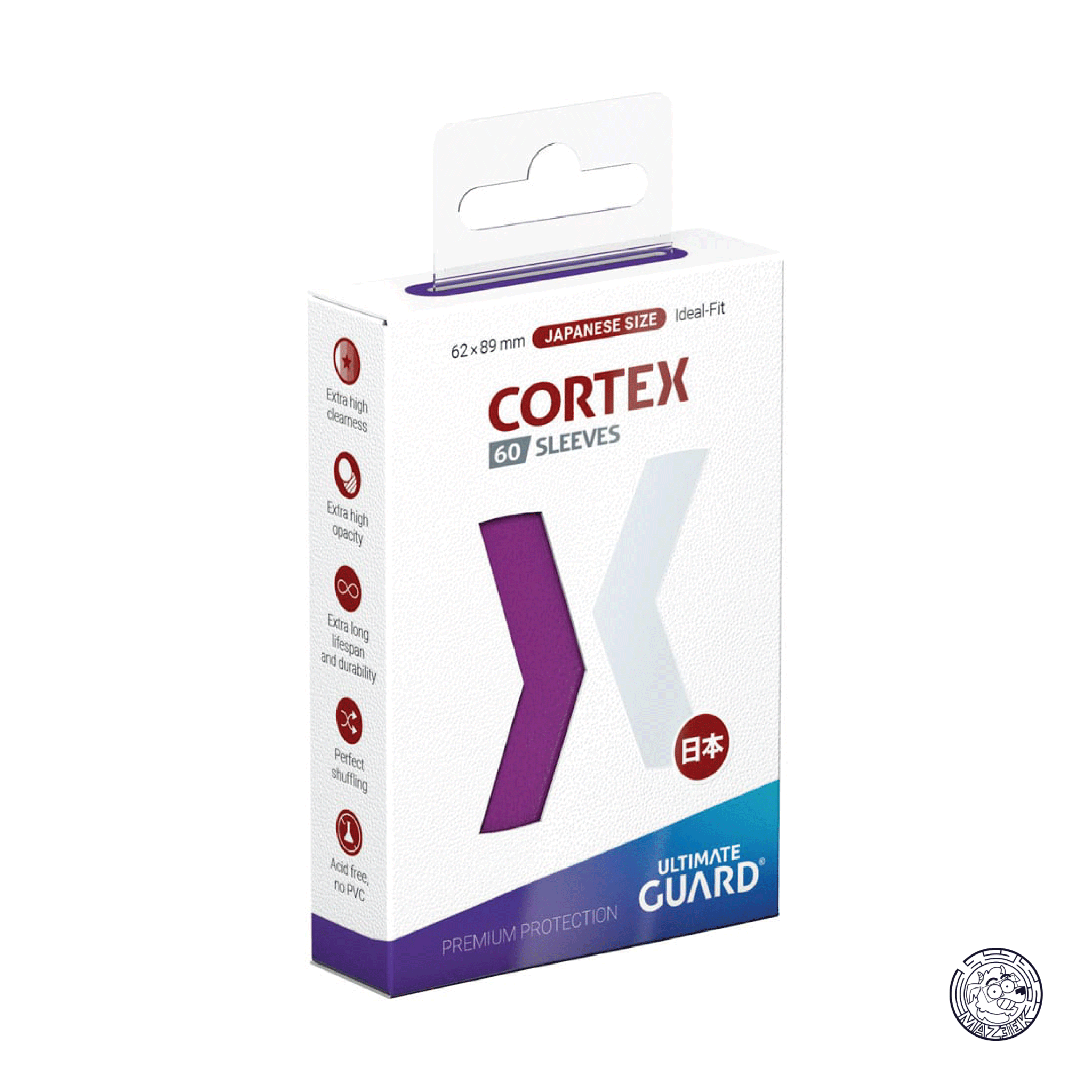 Ultimate Guard - 60 Sleeves Cortex: Japanese Size 62x89 mm (Purple)