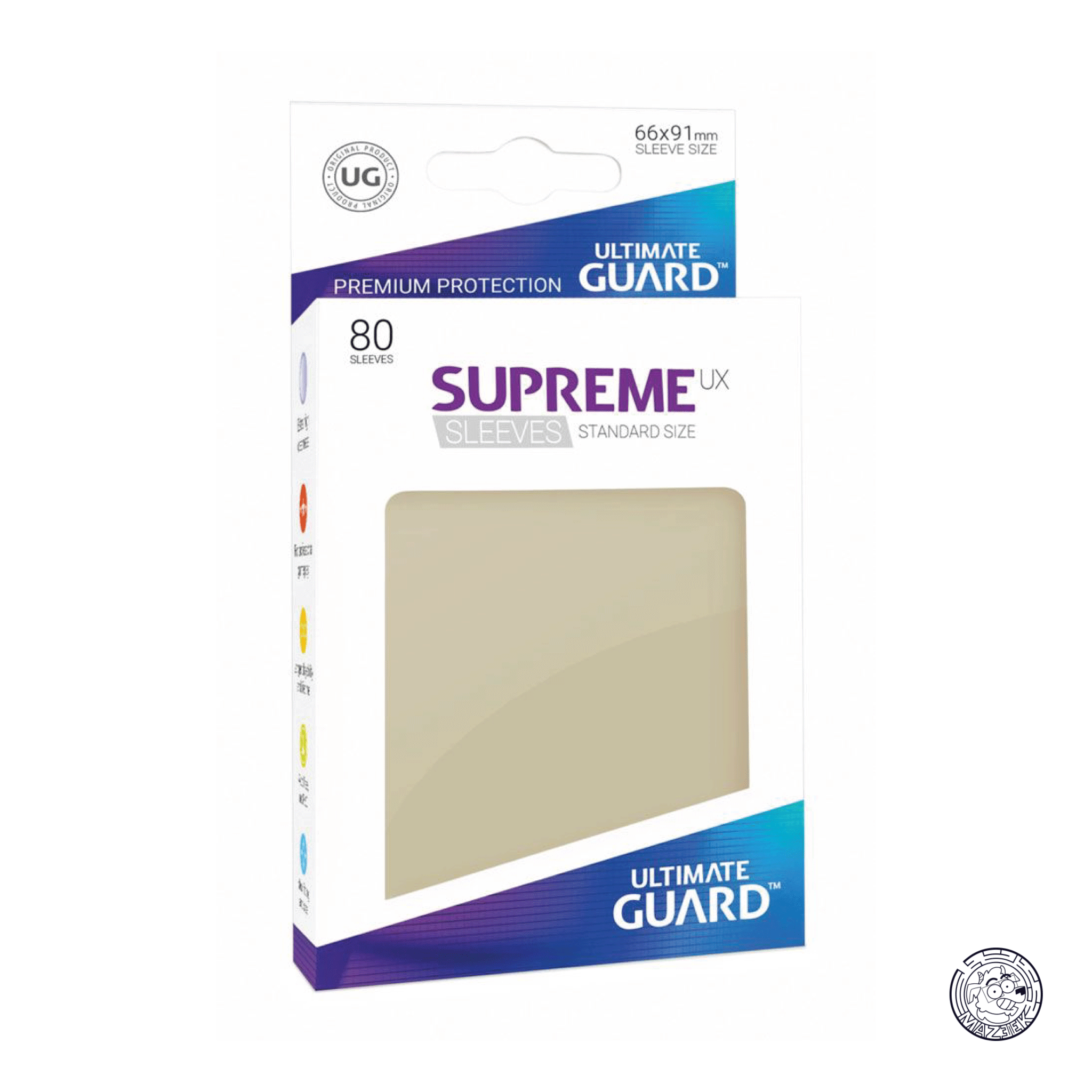 Ultimate Guard - 80 Sleeves Supreme: Standard Size 66x91 mm (Sand)