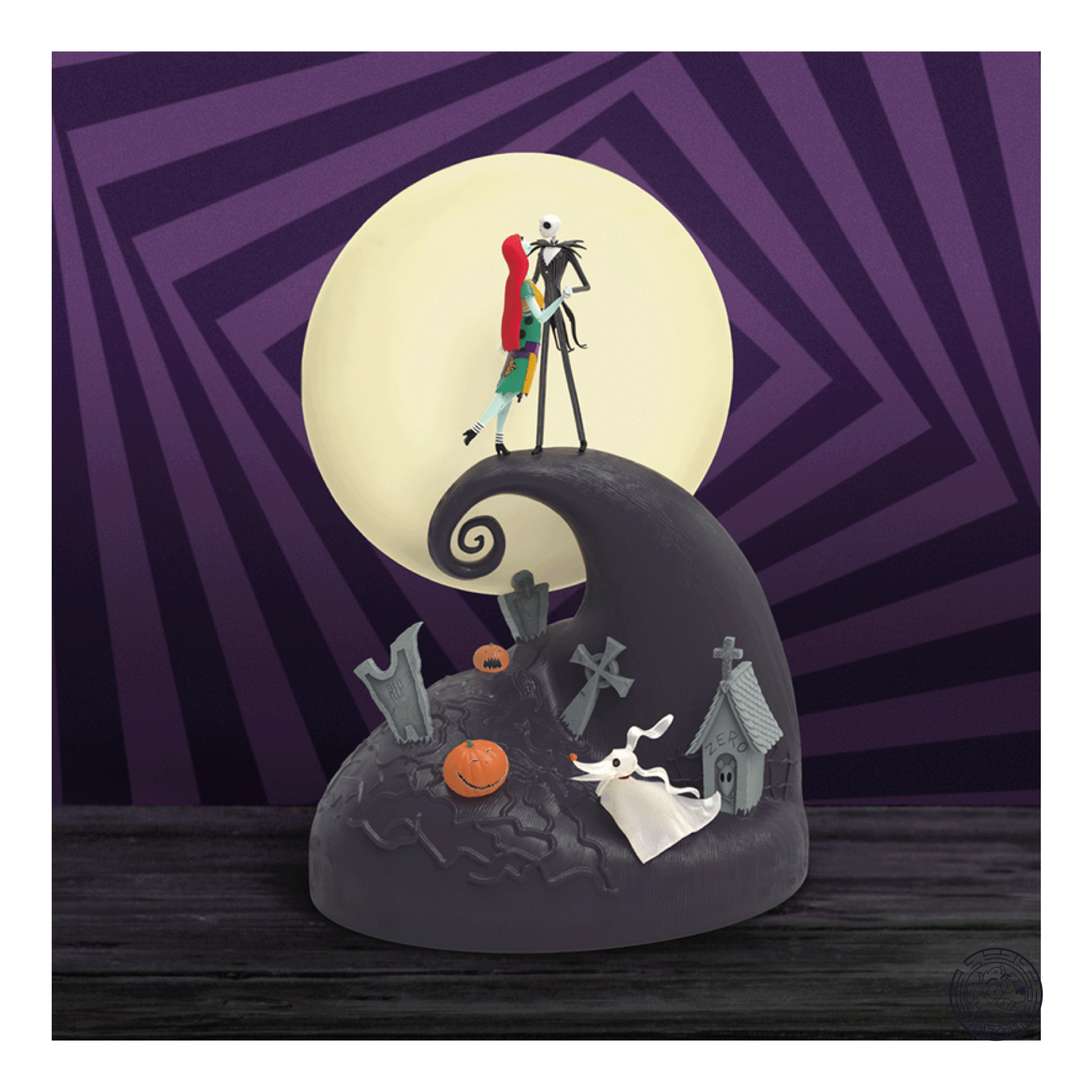 Lampada - Nightmare Before Xmas: Diorama Jack & Sally