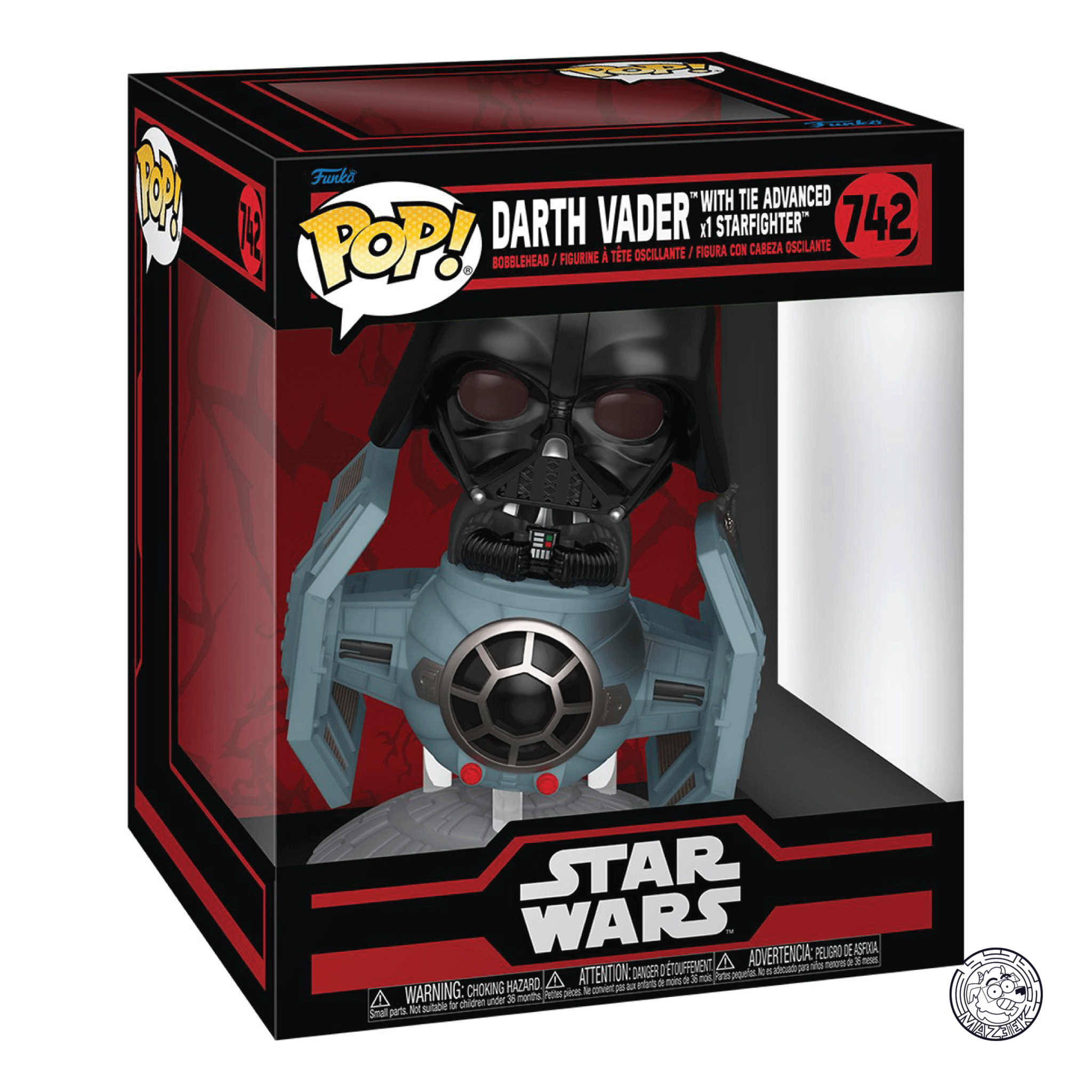 Funko POP! Star Wars - Darth Vader with Tie Advanced x1 Starfighter 742