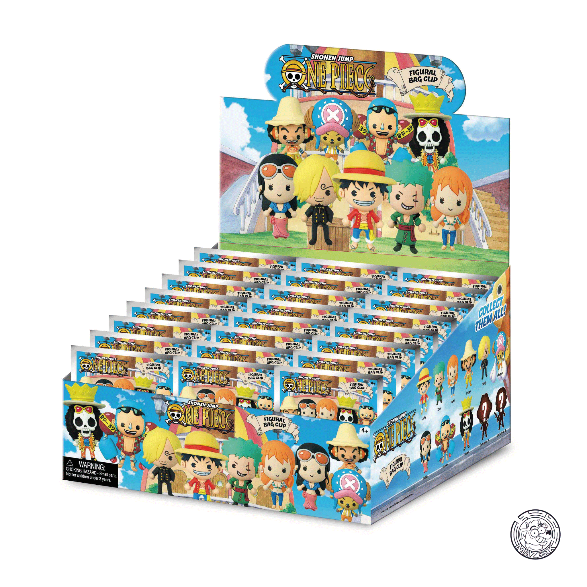 Figure! One Piece - 3D Foam Bag Clip (1 pz. random)